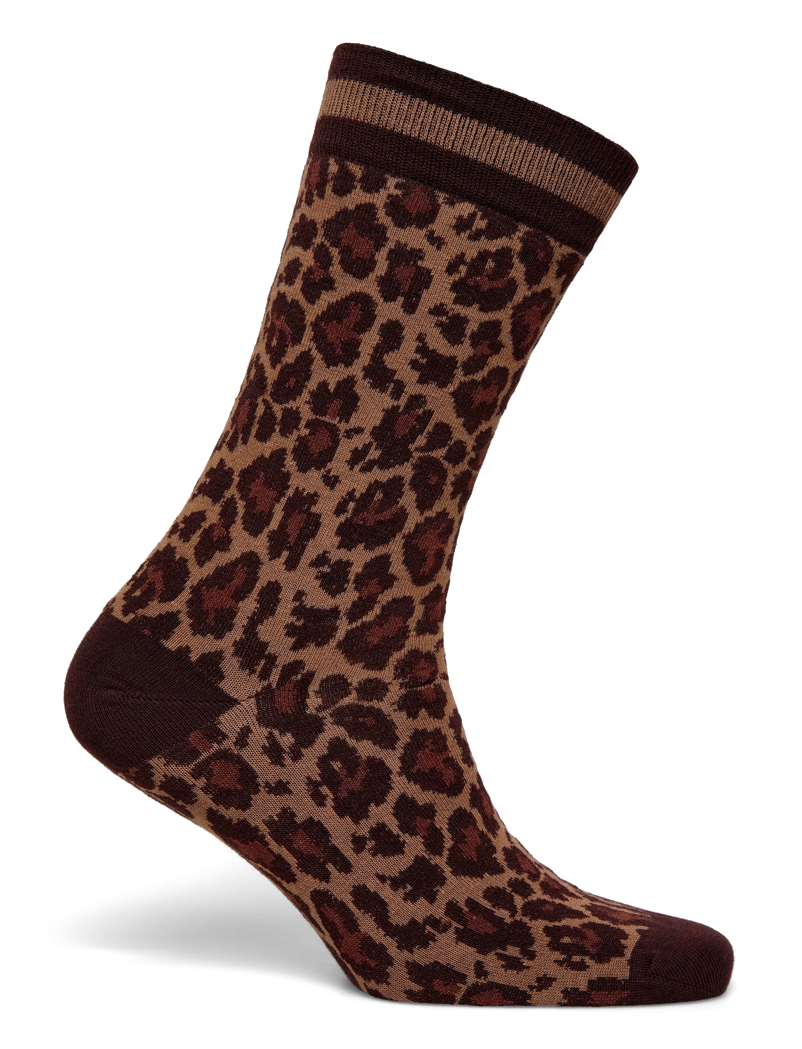 Copenhagen Studios - CPH SOCKS 7 cotton blend dark brown leo - normale socken - dark brown leo - 1