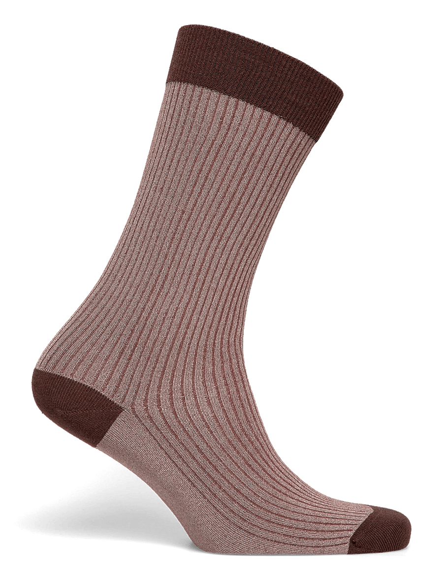 Copenhagen Studios - CPH SOCKS 8 cotton blend brown - normale socken - brown - 1