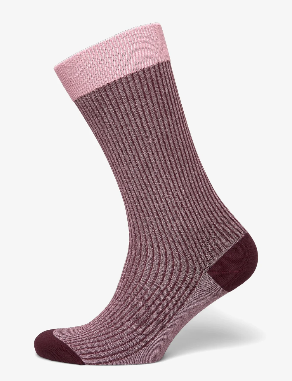 Copenhagen Studios - CPH SOCKS 8 cotton blend burgundy - vanliga strumpor - burgundy - 0