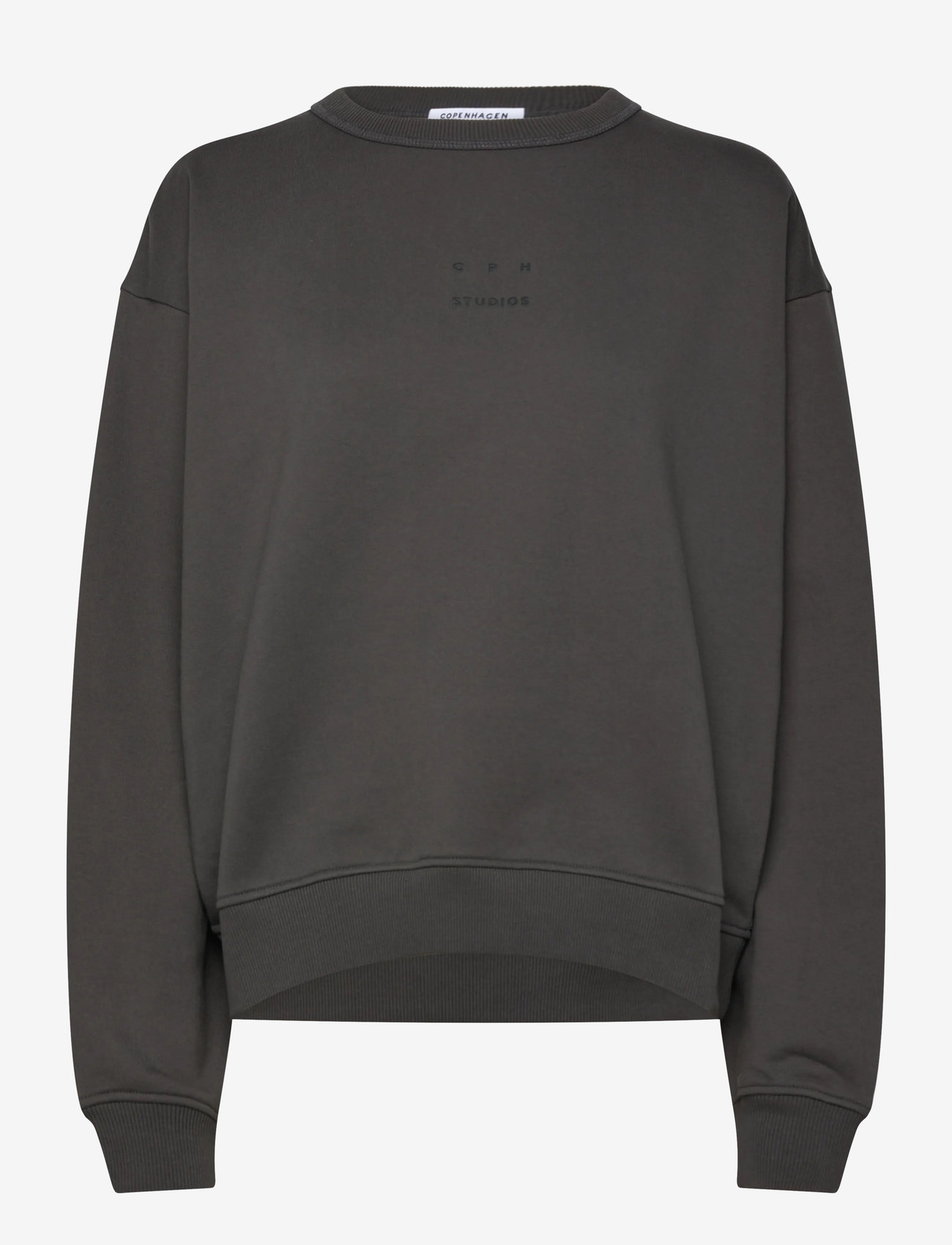 Copenhagen Studios - CPH SWEATER 2 cotton olive - sweatshirts - black - 0