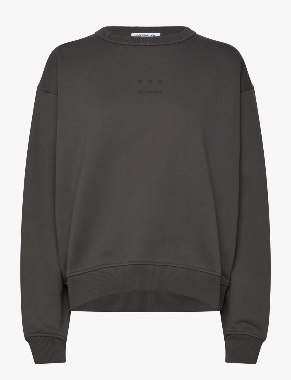 Copenhagen Studios - CPH SWEATER 2 cotton olive - sweatshirts - black - 0