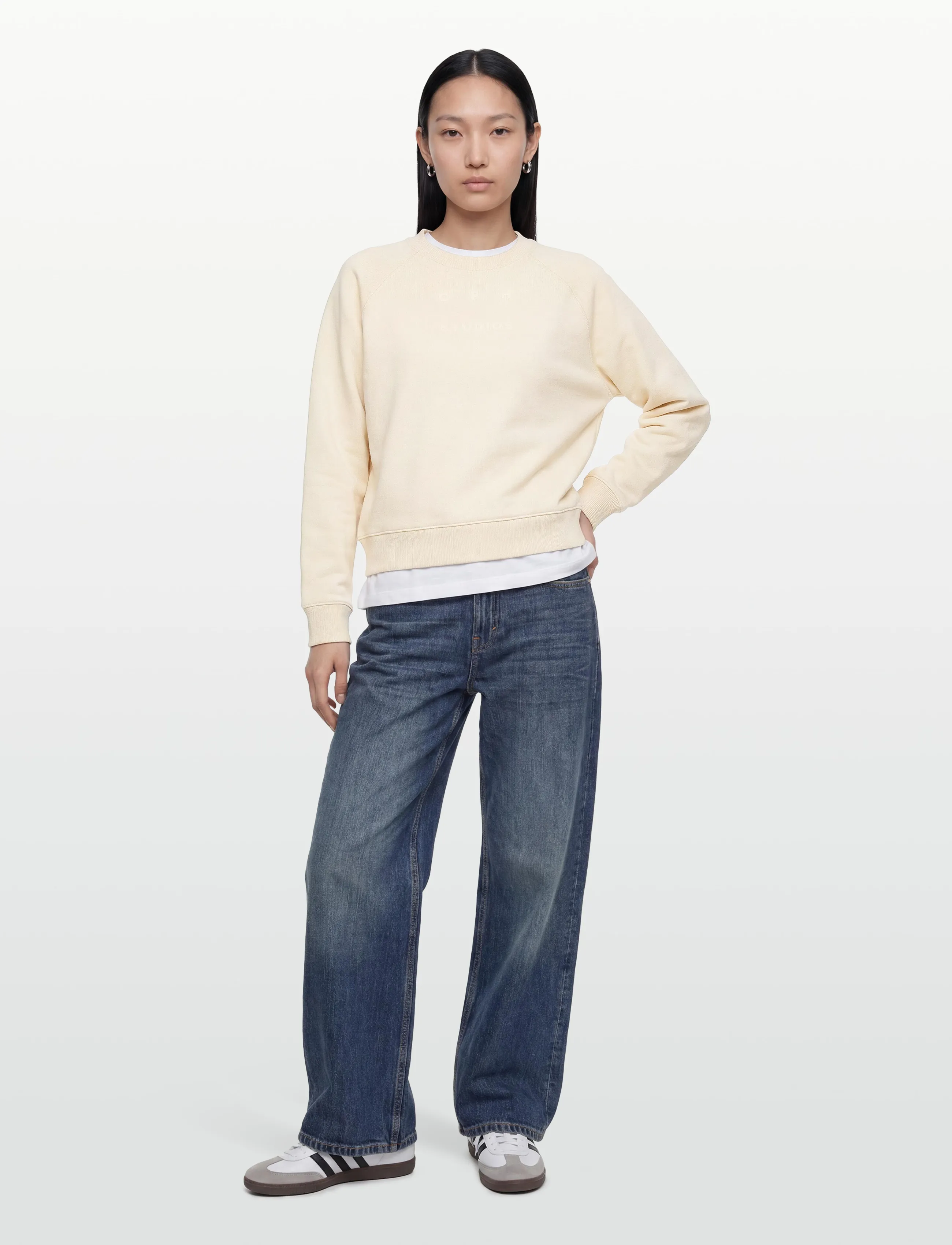 Copenhagen Studios - CPH SWEATER 2 cotton pink - sweatshirts & kapuzenpullover - cream - 0