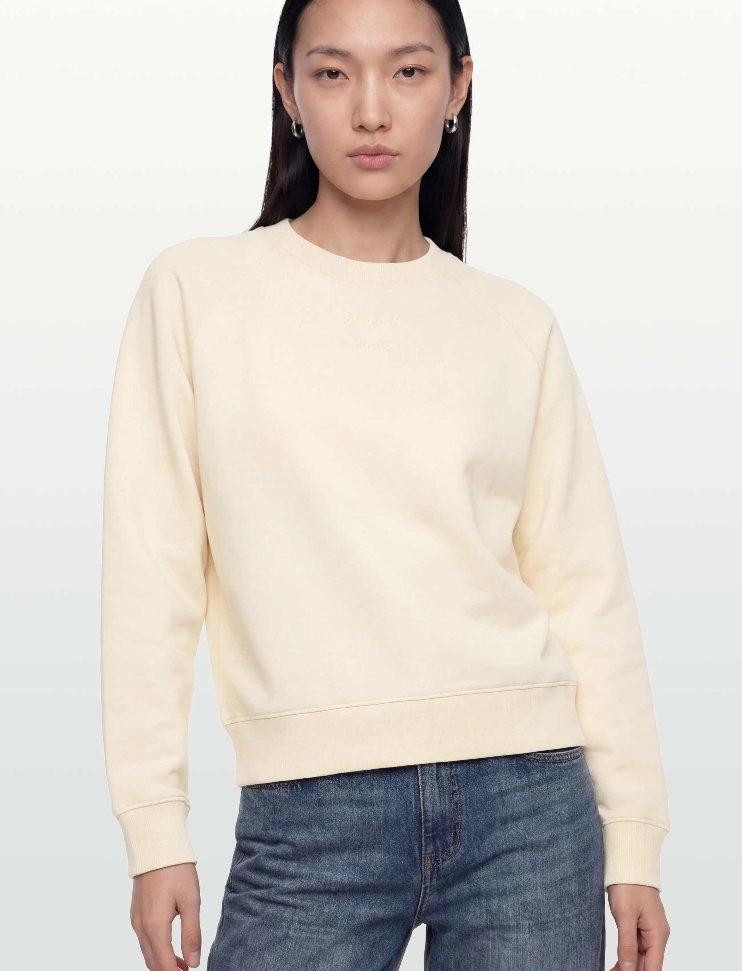 Copenhagen Studios - CPH SWEATER 2 cotton pink - sweatshirts & kapuzenpullover - cream - 3
