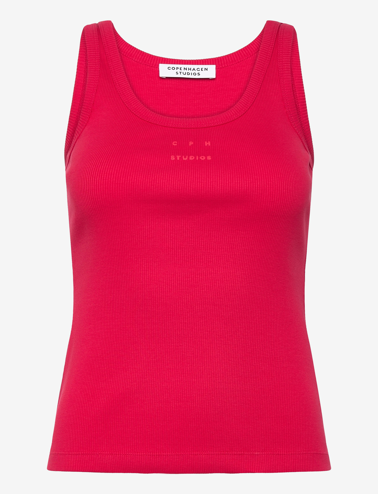 Copenhagen Studios - CPH TANK TOP 1 cotton red - Ärmellose tops - red - 1