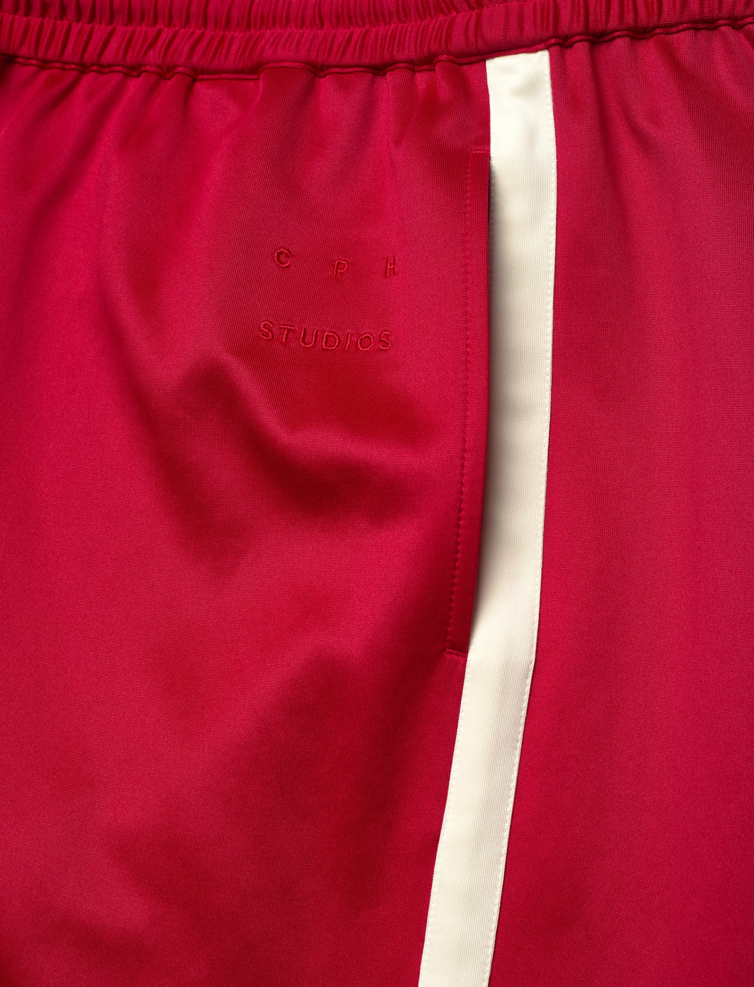 Copenhagen Studios - CPH TRACK PANTS 1 synthetic brown - spodnie szerokie - red - 4