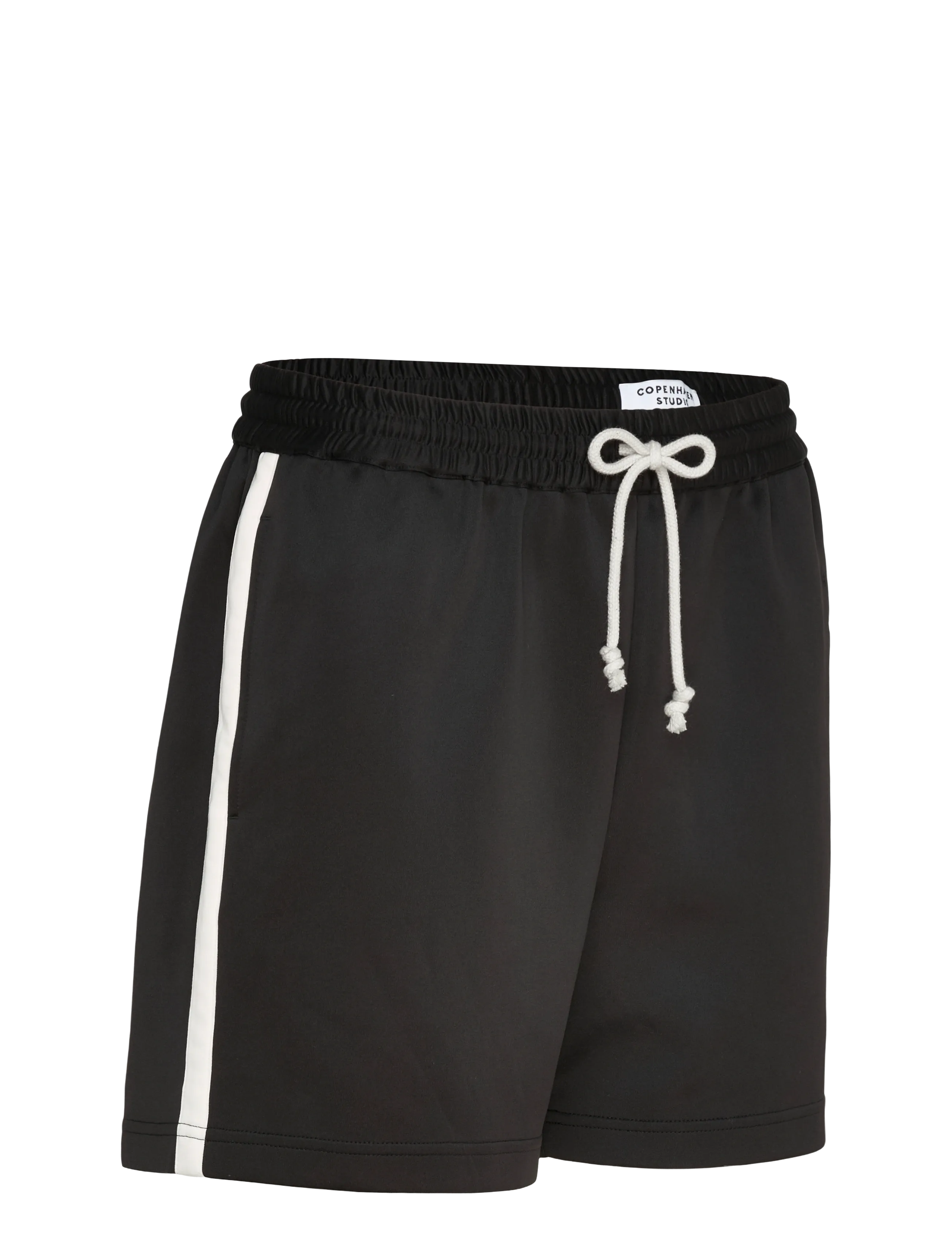 Copenhagen Studios - CPH TRACK SHORTS 1 synthetic black - dresowe szorty - black - 2