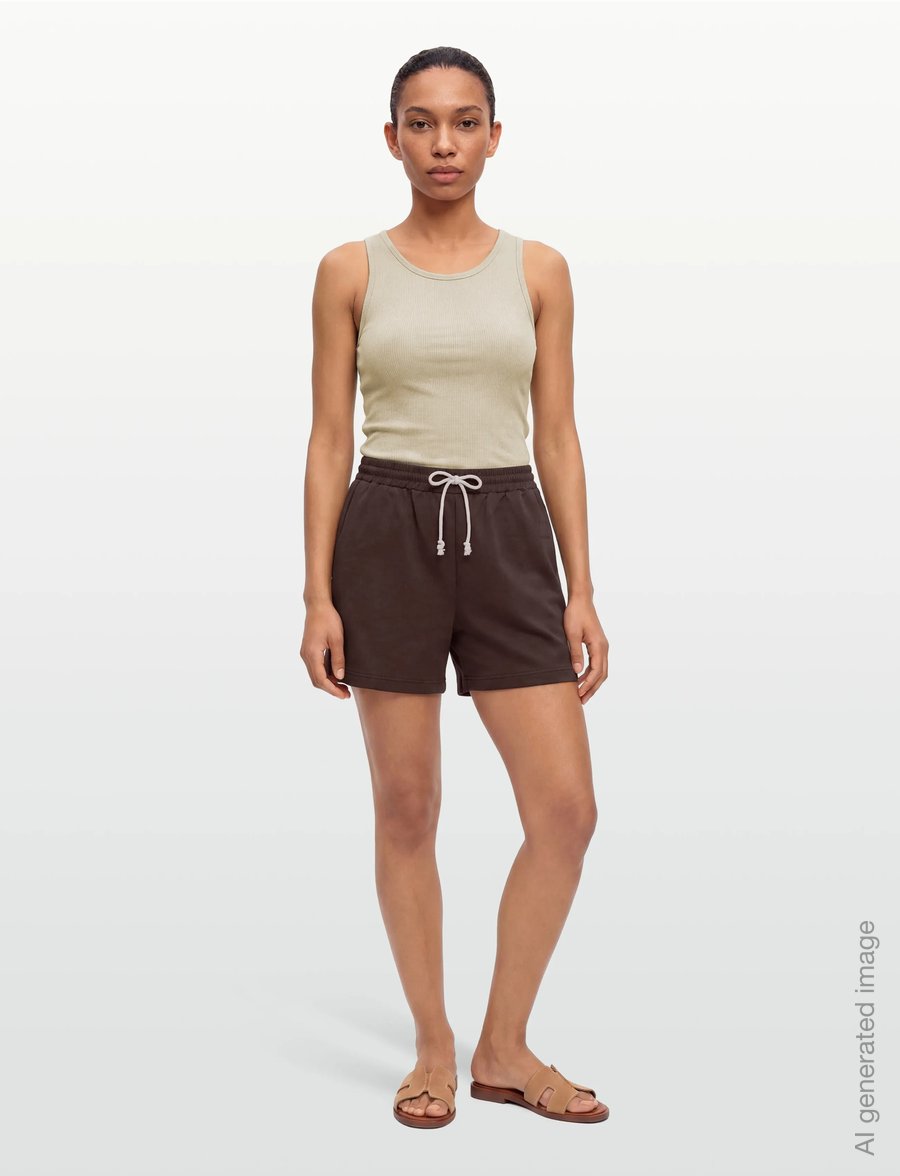 Copenhagen Studios - CPH TRACK SHORTS 1 synthetic black - sweat shorts - brown - 0