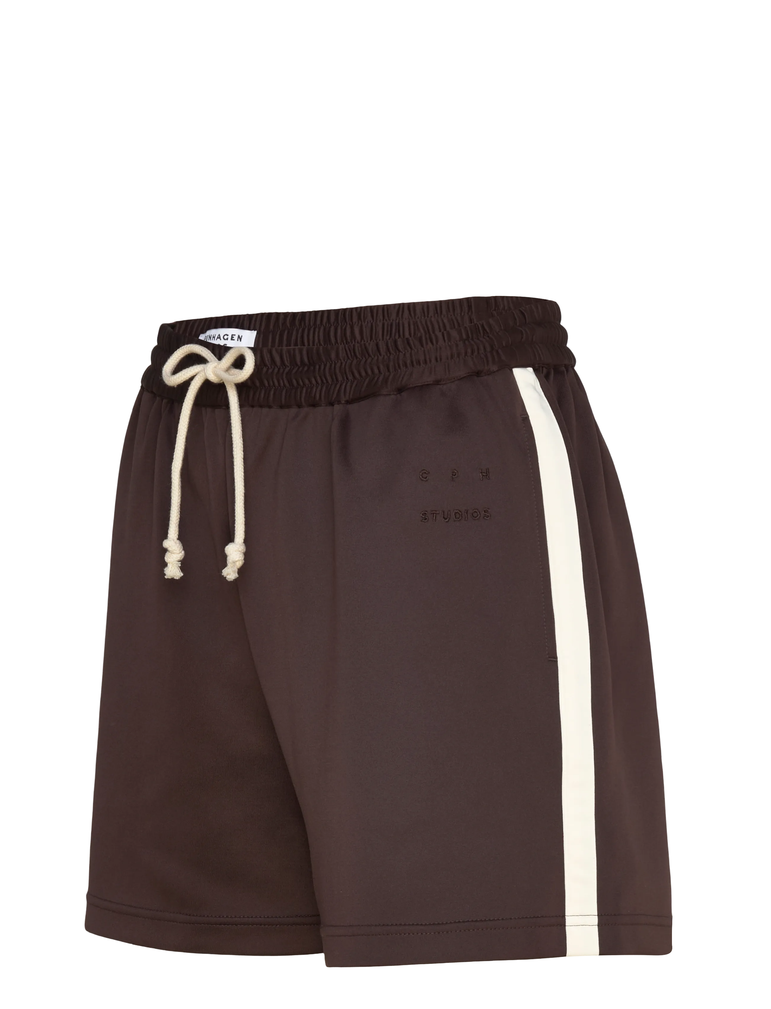 Copenhagen Studios - CPH TRACK SHORTS 1 synthetic black - lühikesed dressipüksid - brown - 3