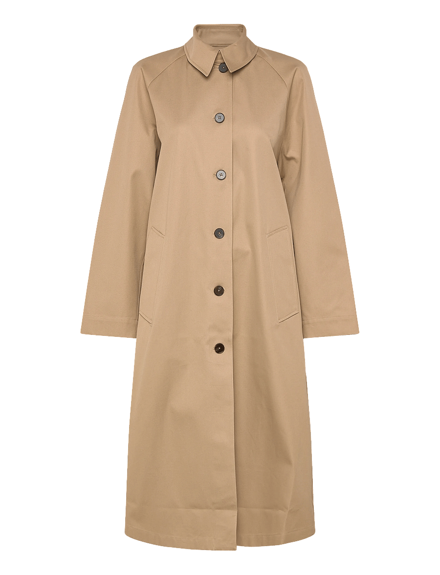 Copenhagen Studios - CPH TRENCHCOAT 2 cotton burgundy - trenchcoats - beige - 1