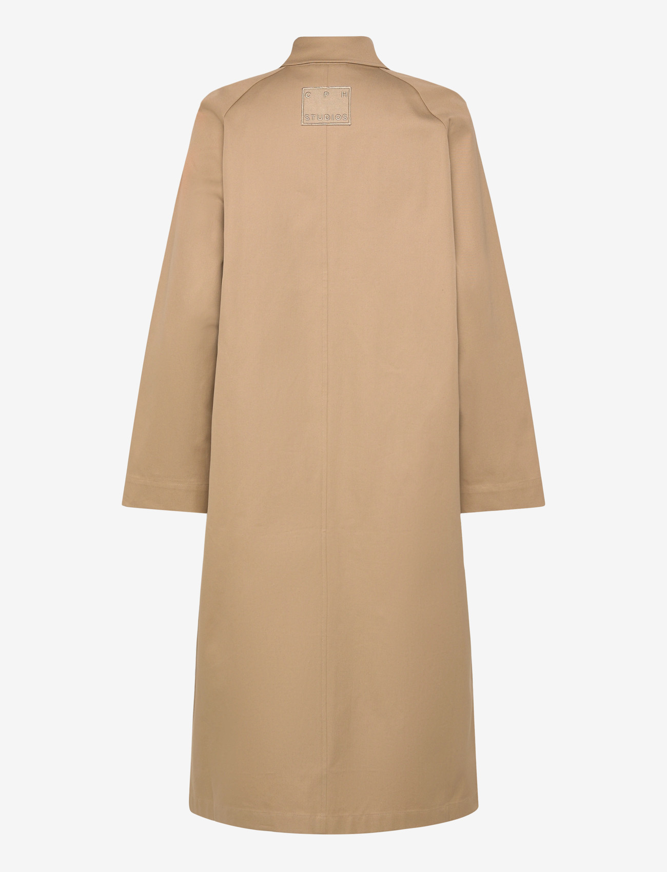 Copenhagen Studios - CPH TRENCHCOAT 2 cotton burgundy - trench coats - beige - 1