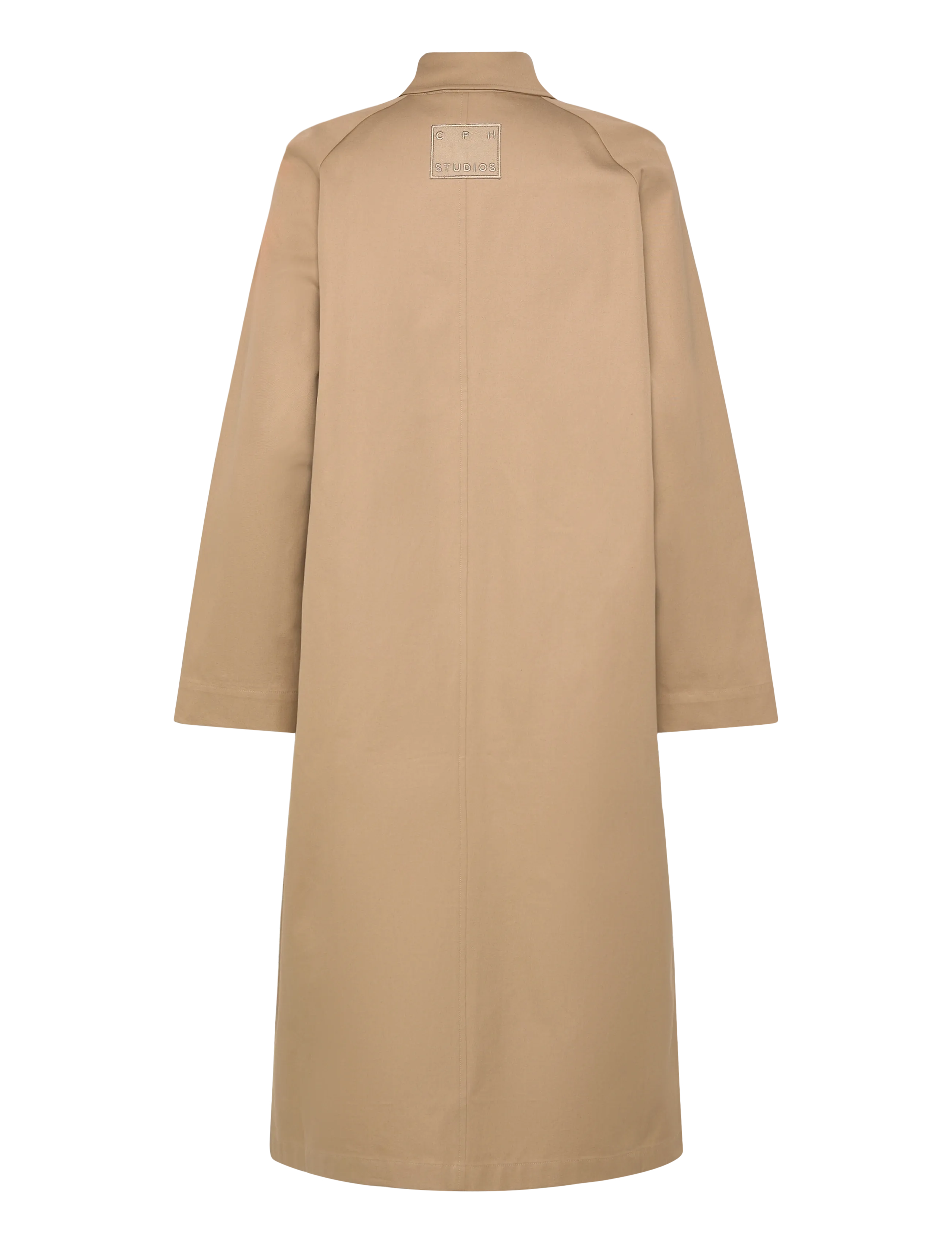 Copenhagen Studios - CPH TRENCHCOAT 2 cotton burgundy - trenchcoats - beige - 2