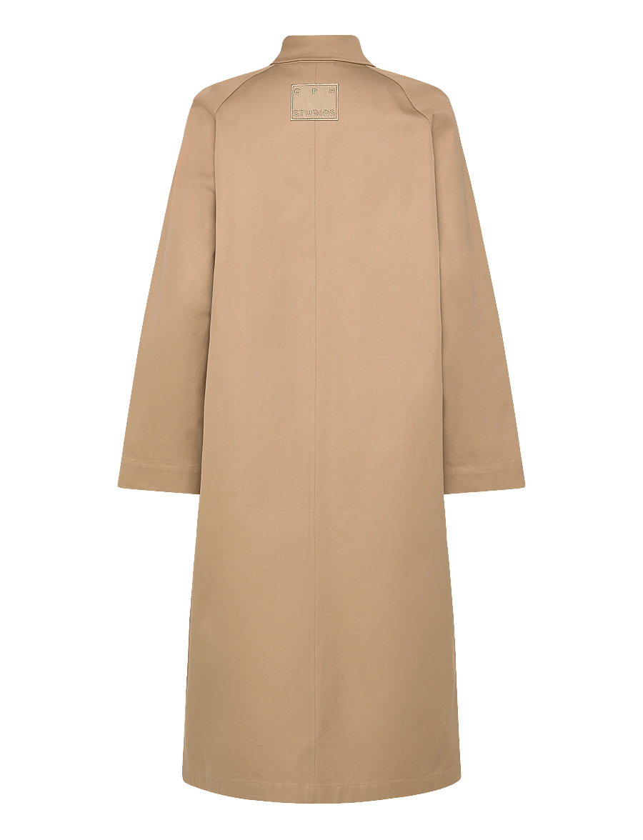 Copenhagen Studios - CPH TRENCHCOAT 2 cotton burgundy - trenchcoats - beige - 2