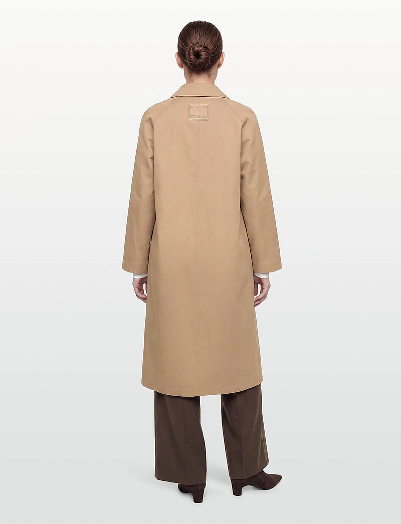 Copenhagen Studios - CPH TRENCHCOAT 2 cotton burgundy - trenchcoats - beige - 4
