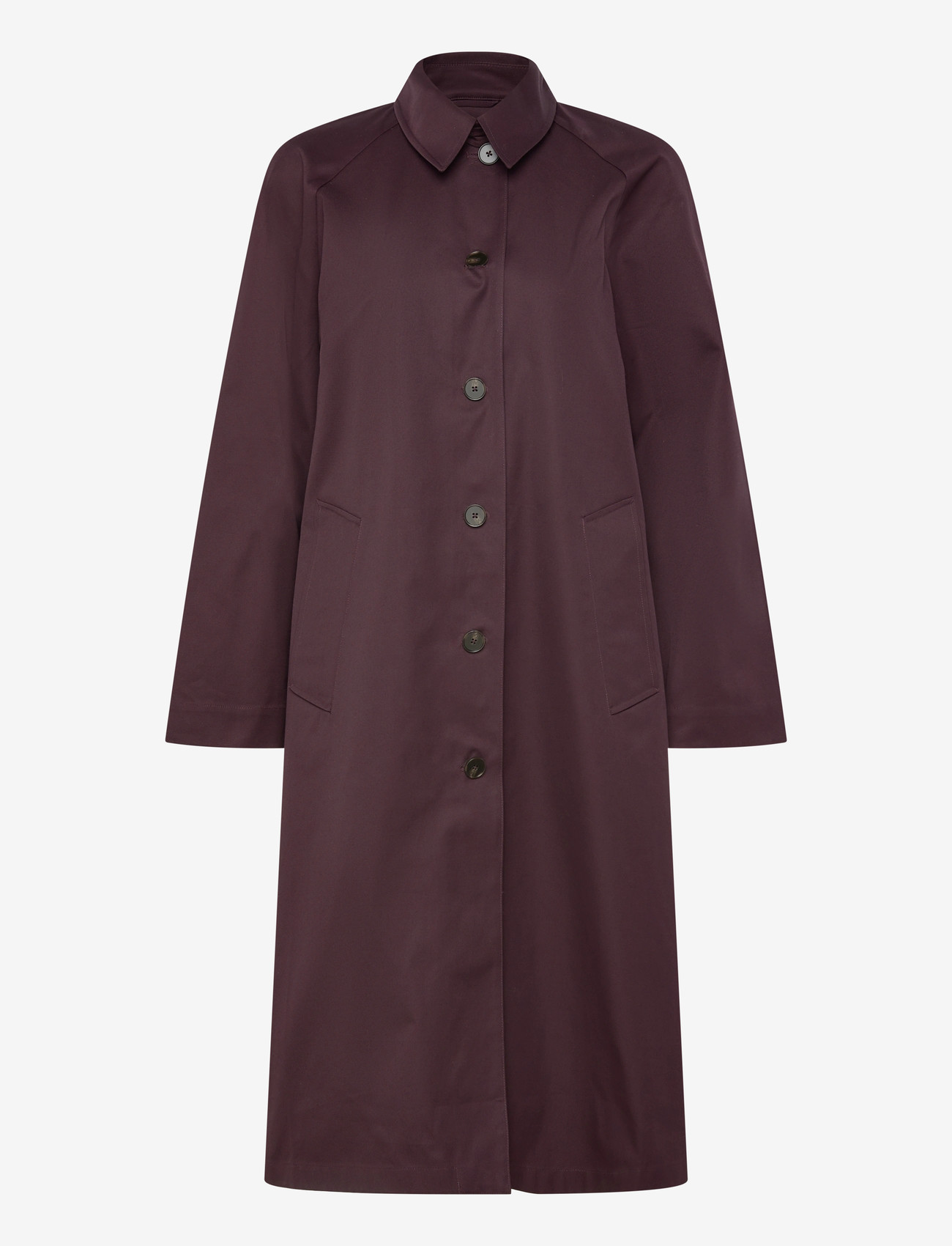 Copenhagen Studios - CPH TRENCHCOAT 2 cotton burgundy - trenchcoats - burgundy - 0