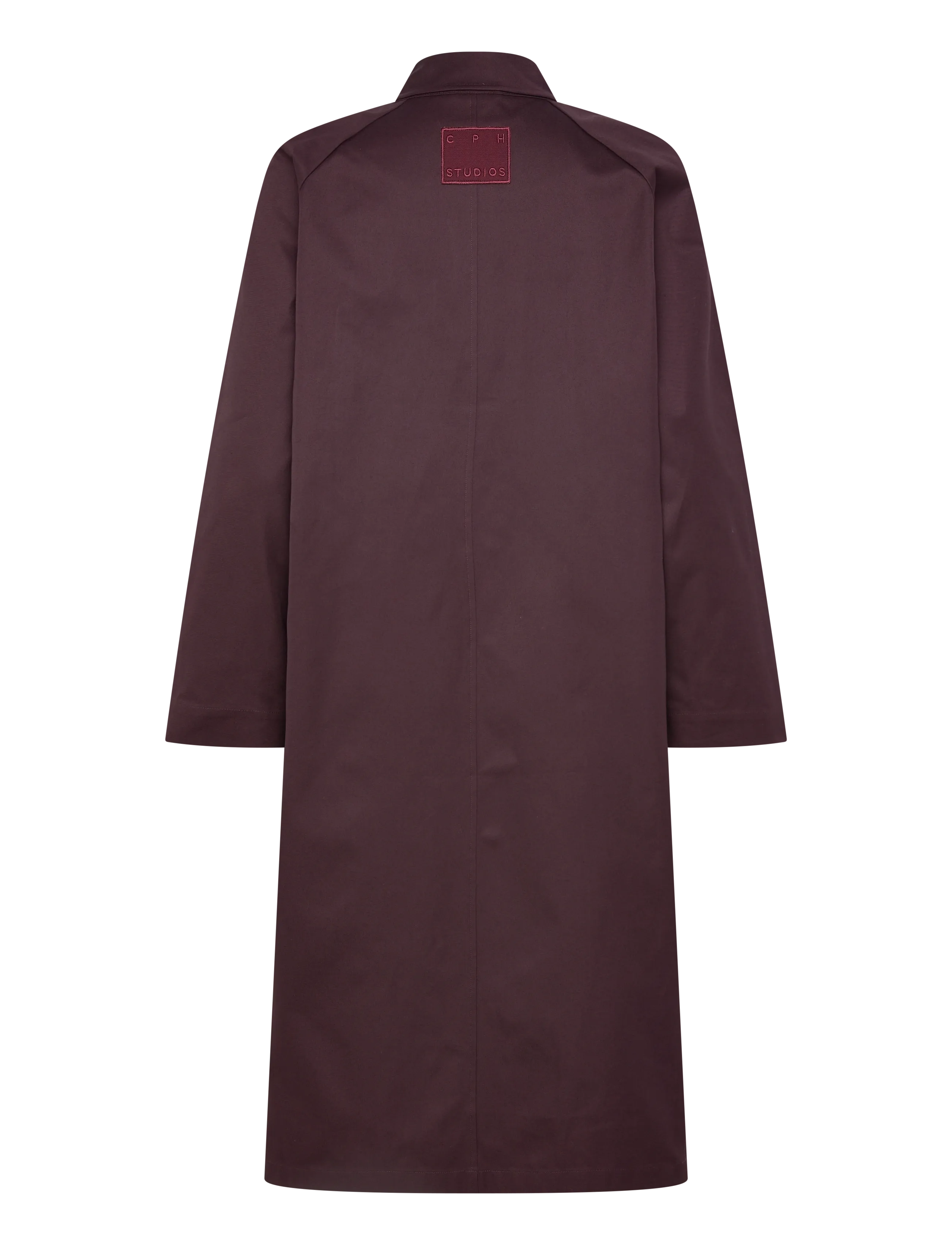 Copenhagen Studios - CPH TRENCHCOAT 2 cotton burgundy - trenchcoats - burgundy - 2
