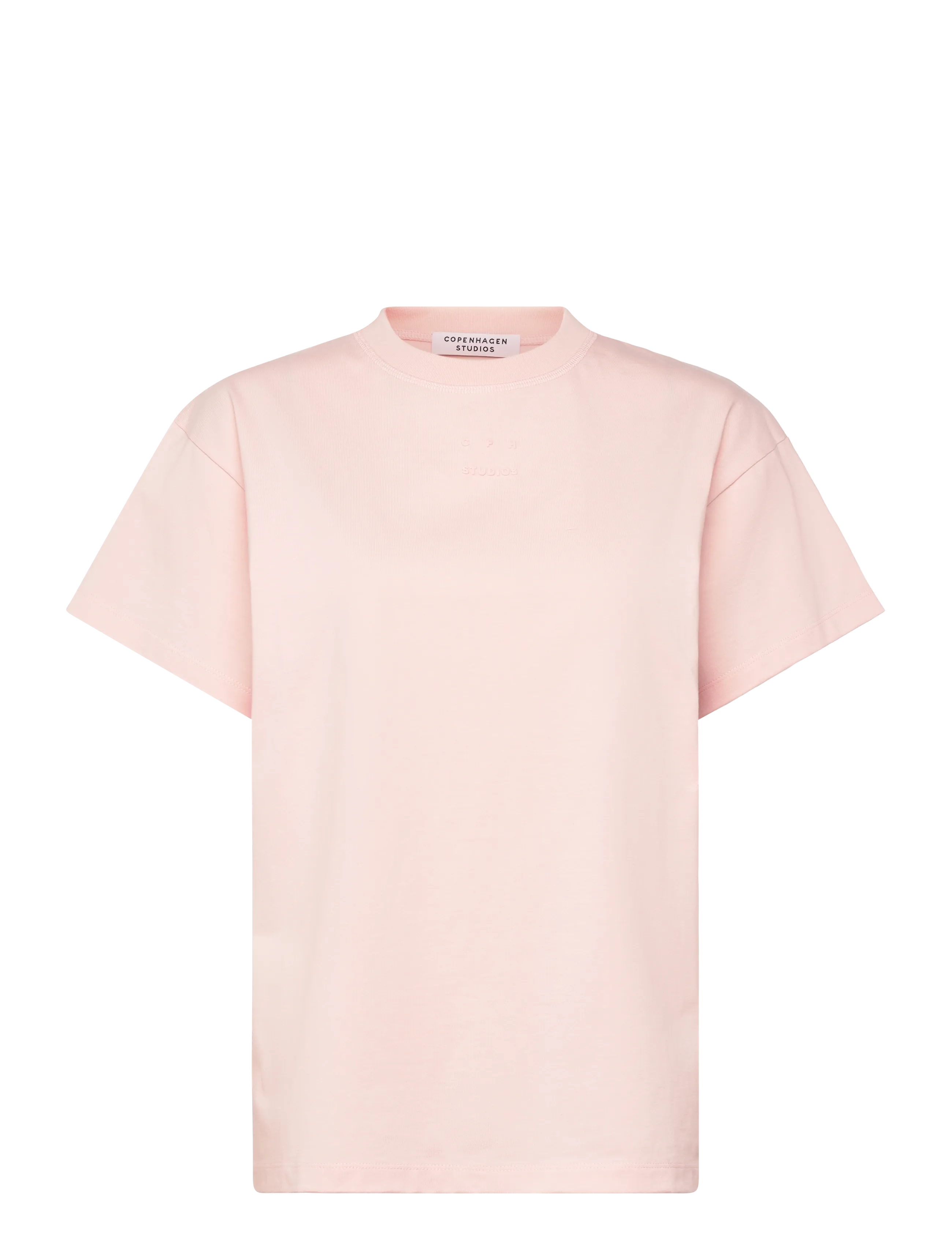 Copenhagen Studios CPH T-SHIRT 4 cotton white - T-shirts - PINK / pink/rose