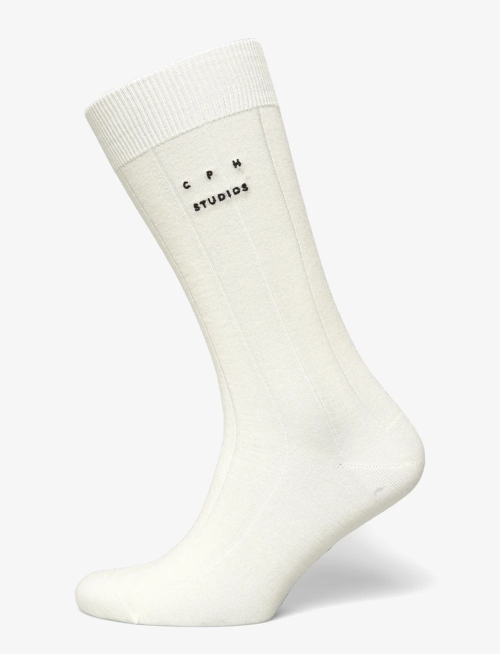 Copenhagen Studios - CPH WOOL SOCKS 4 wool mix black - vanliga strumpor - cream - 0