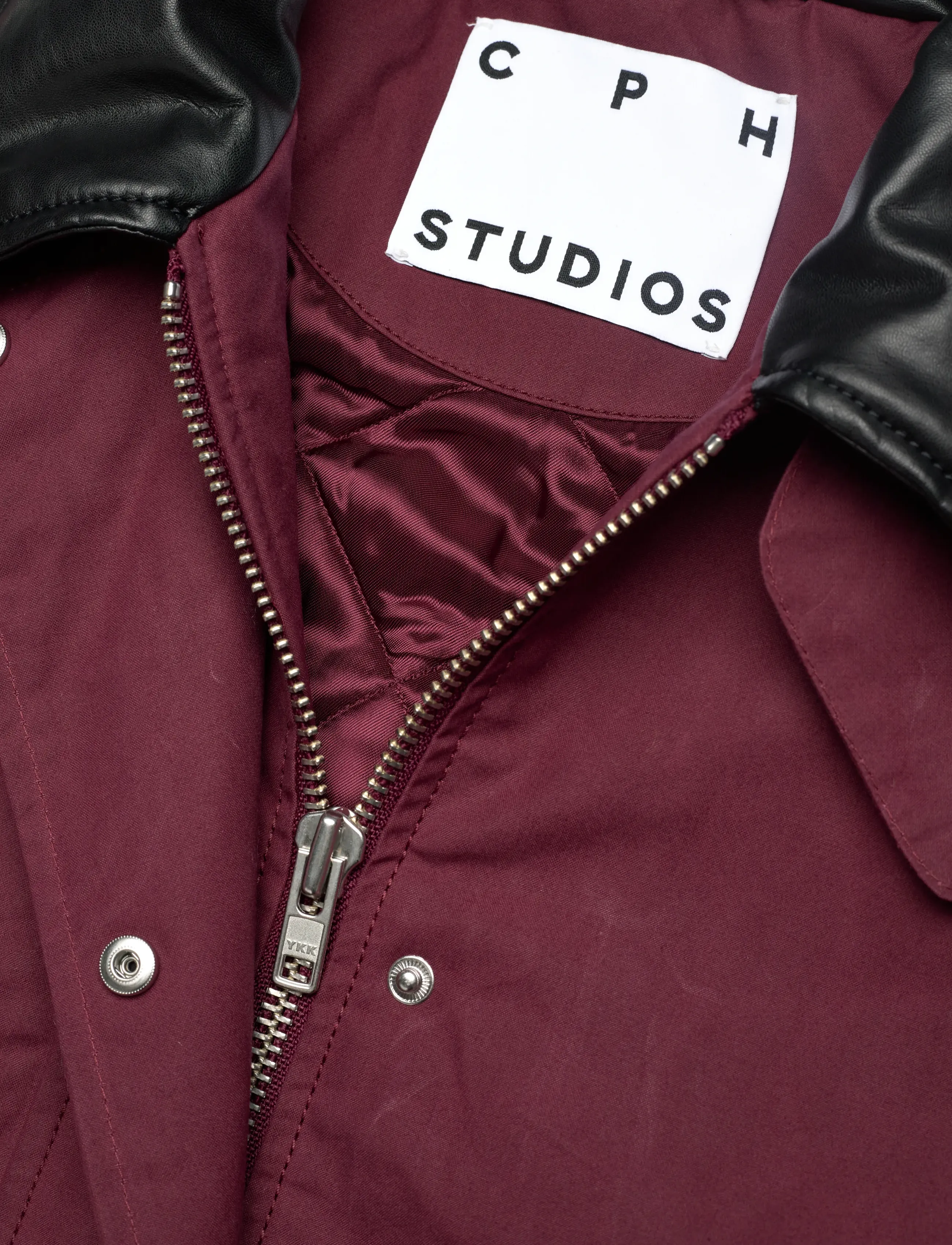 Copenhagen Studios - CPH WORKWEAR JACKET 1 cotton burgundy - utility jakid - burgundy - 3