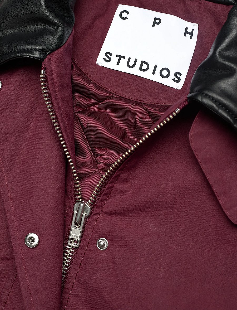Copenhagen Studios - CPH WORKWEAR JACKET 1 cotton burgundy - utility-jakid - burgundy - 3