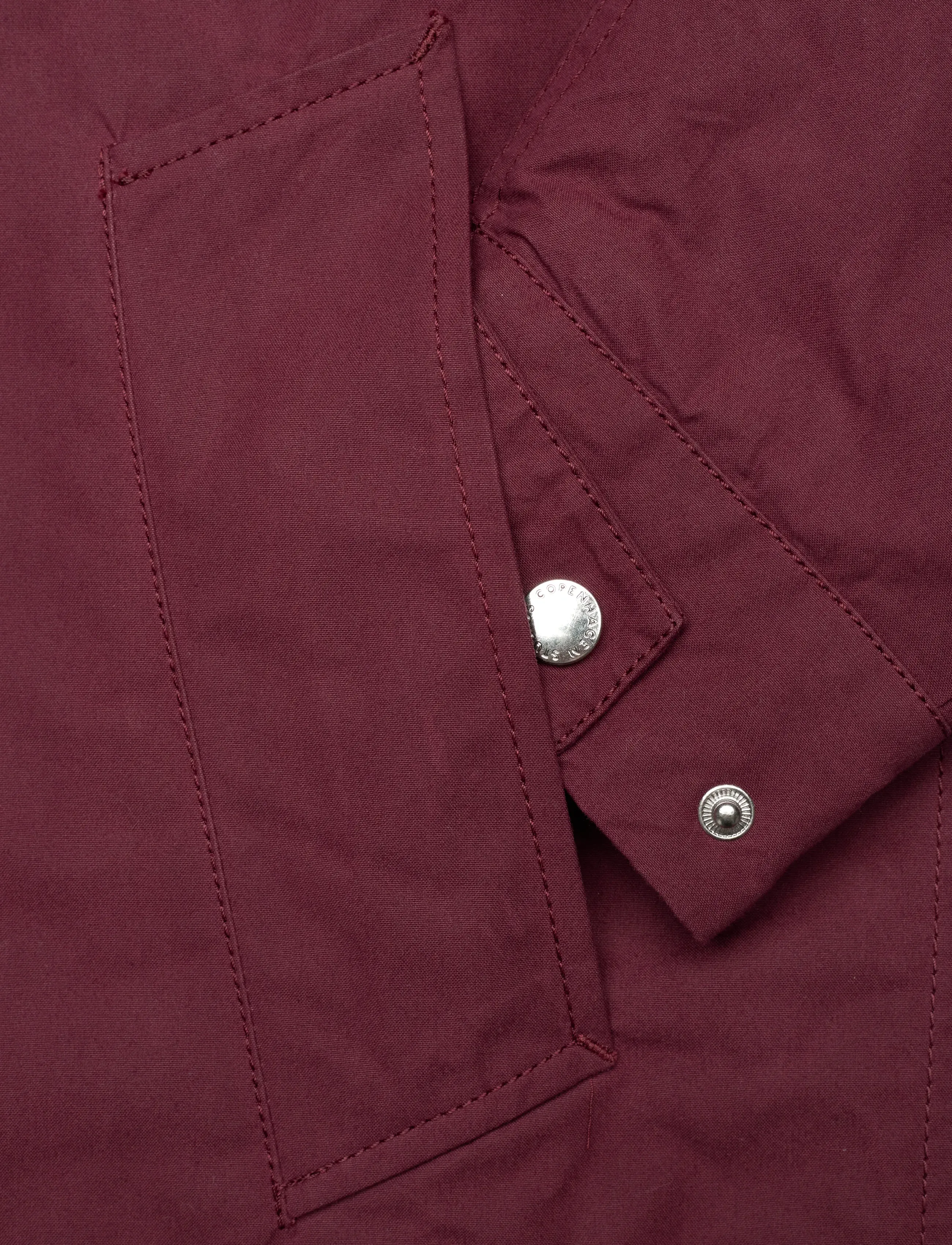 Copenhagen Studios - CPH WORKWEAR JACKET 1 cotton burgundy - utility jakid - burgundy - 4