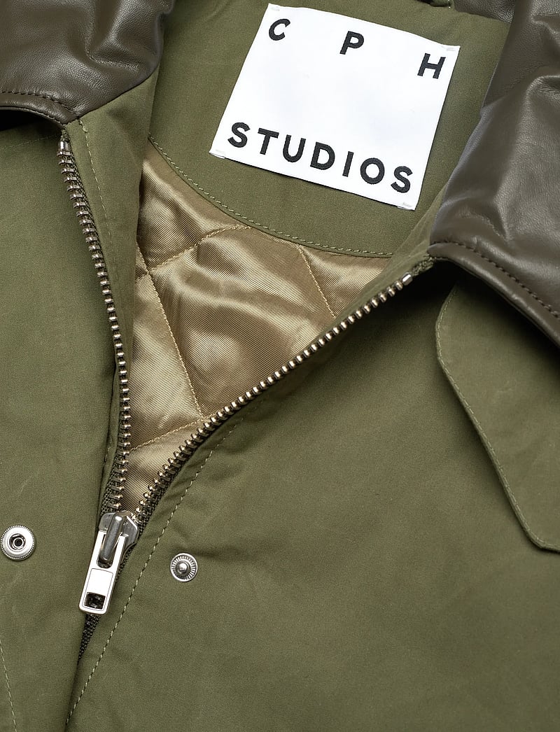 Copenhagen Studios - CPH WORKWEAR JACKET 1 cotton burgundy - utility-jacken - olive - 3
