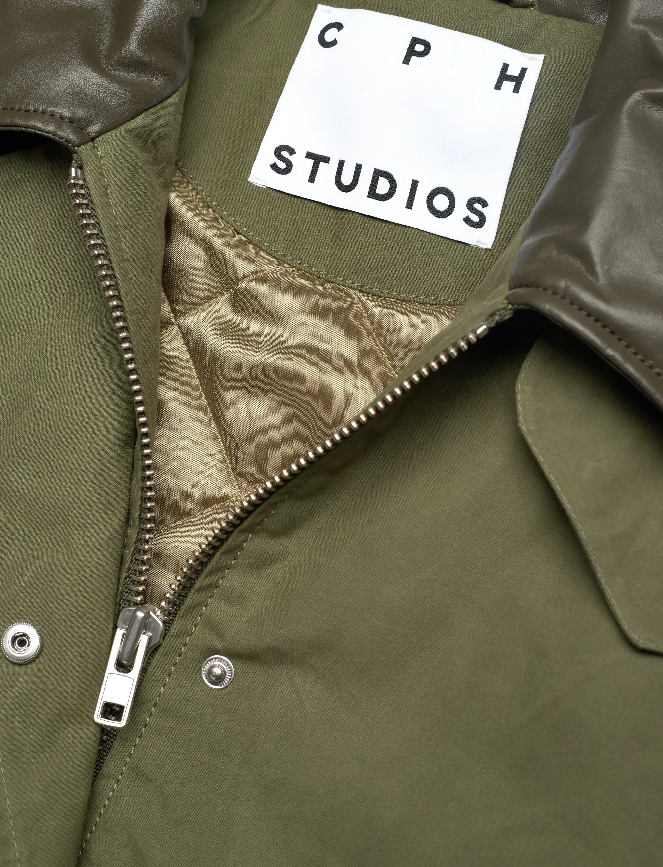 Copenhagen Studios - CPH WORKWEAR JACKET 1 cotton burgundy - universalios striukės - olive - 3