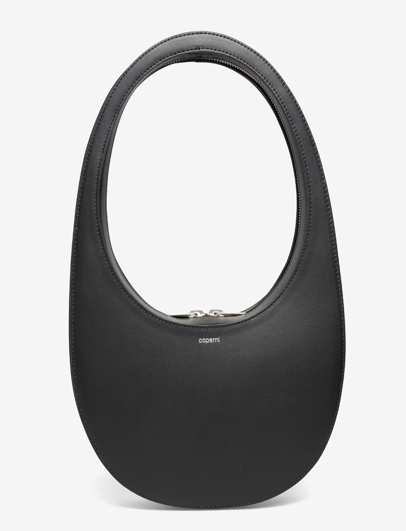 Coperni - Swipe Leather Shoulder Bag - skuldertasker - black - 0