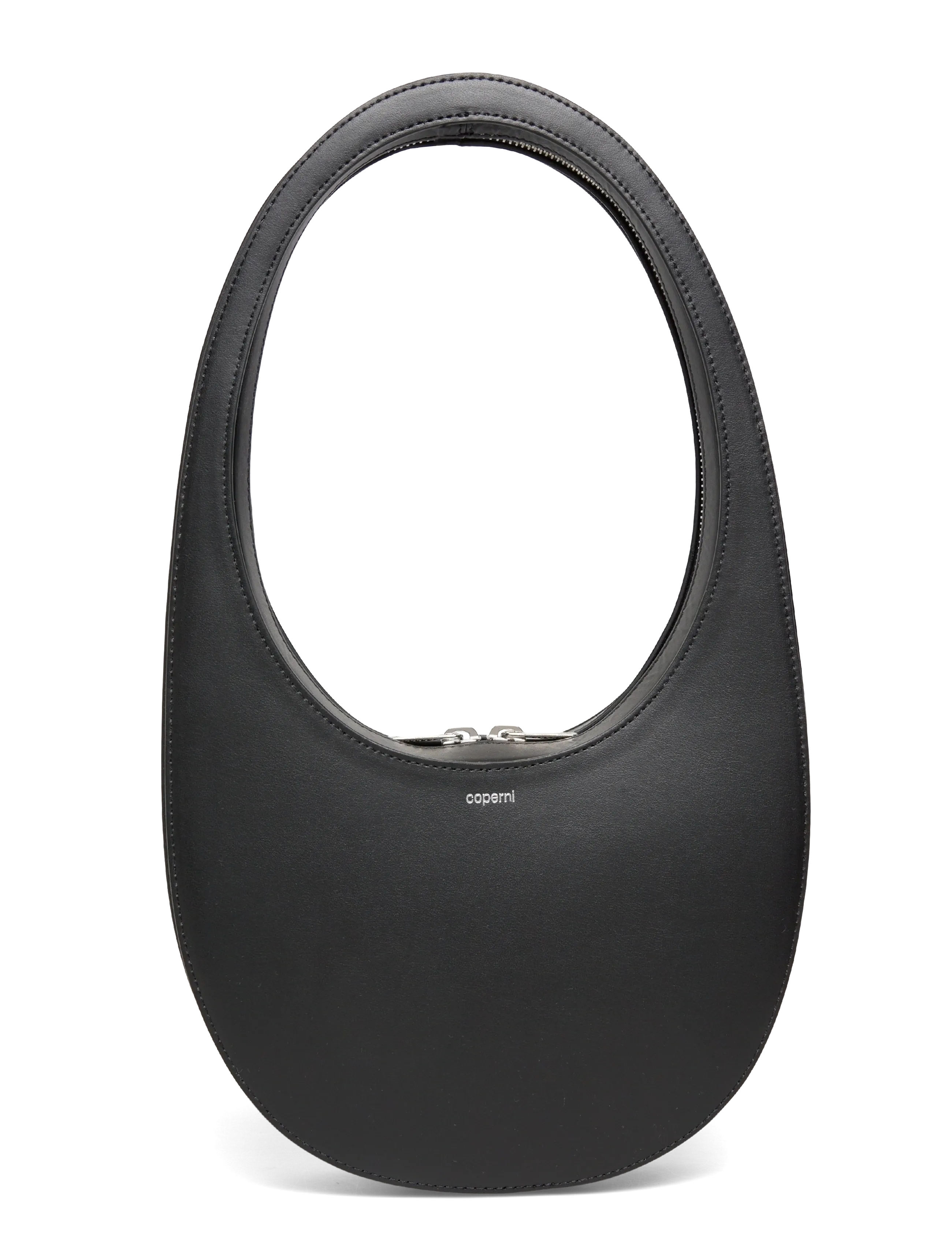 Coperni Swipe Leather Shoulder Bag - Campaign - BLACK / black