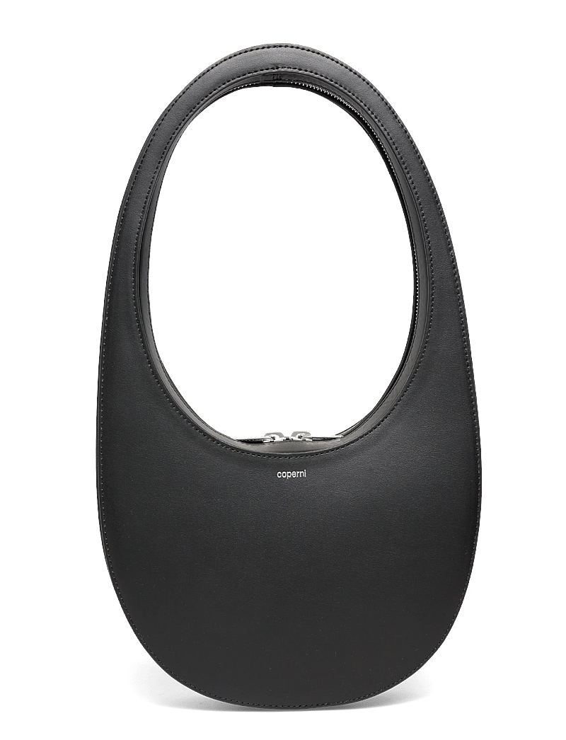 Coperni - Swipe Leather Shoulder Bag - skuldertasker - black - 0