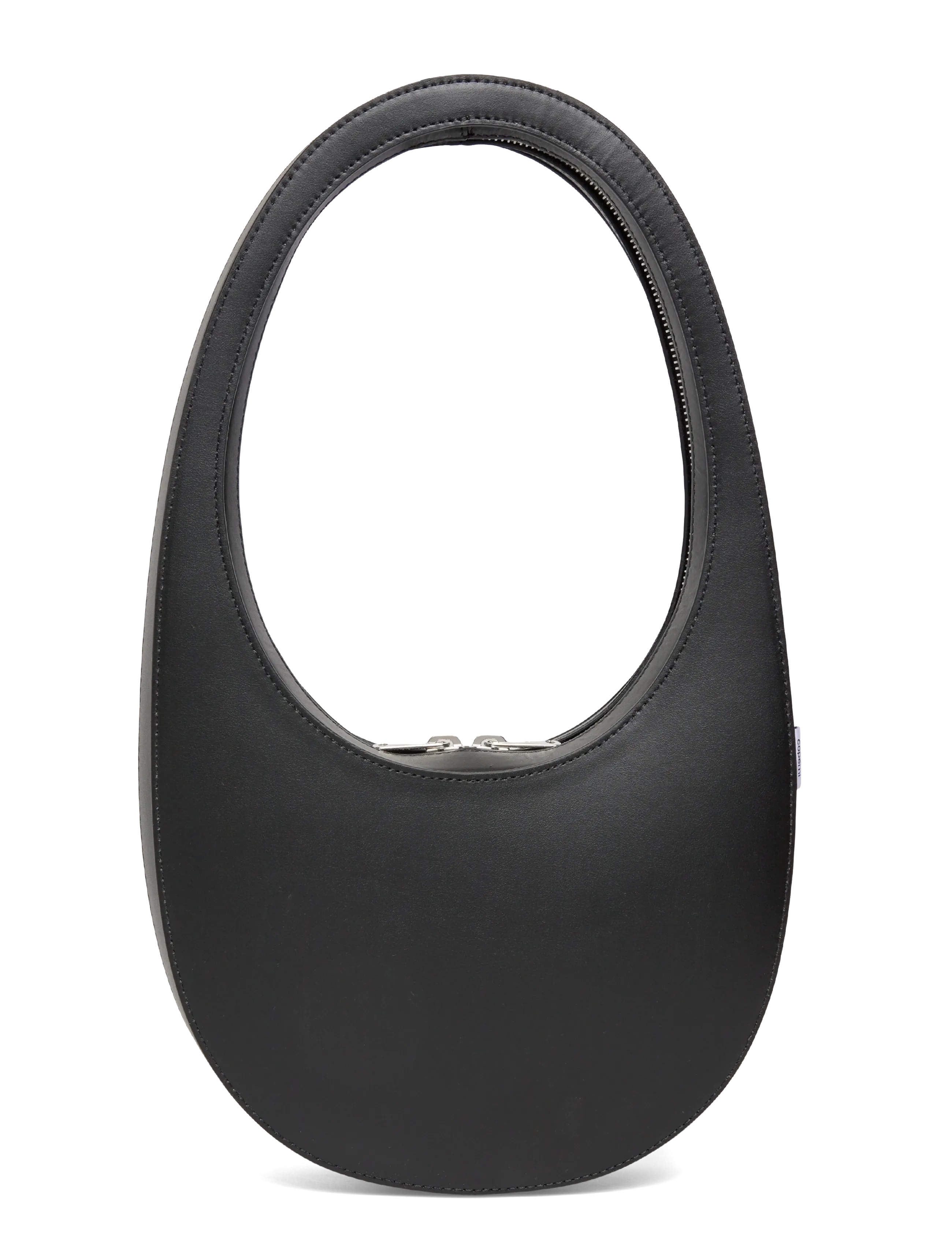 Coperni - Swipe Leather Shoulder Bag - shoulder bags - black - 1