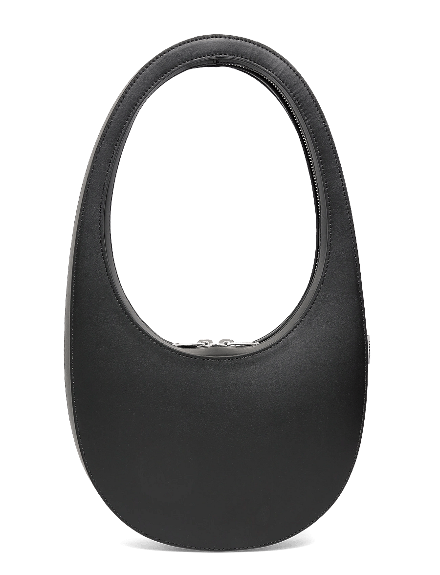 Coperni - Swipe Leather Shoulder Bag - shoulder bags - black - 1