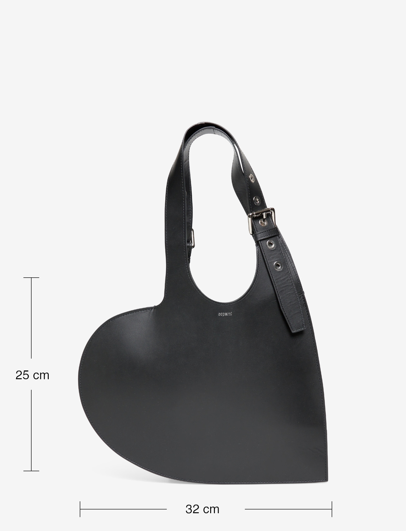 Coperni - Heart tote bag - tote-stiilis kotid - black - 3