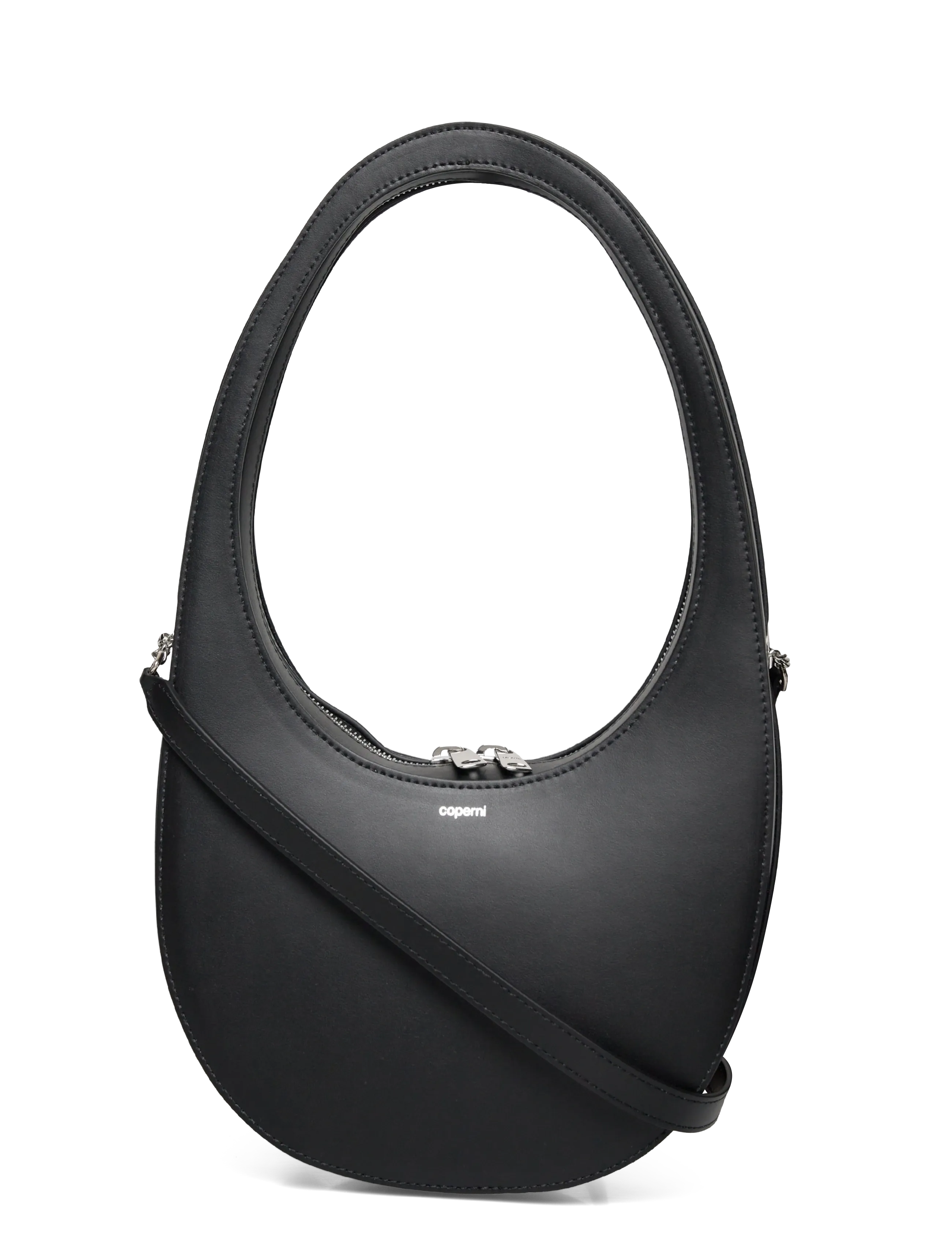 Coperni Swipe Leather Shoulder Bag - Campaign - BLACK / black
