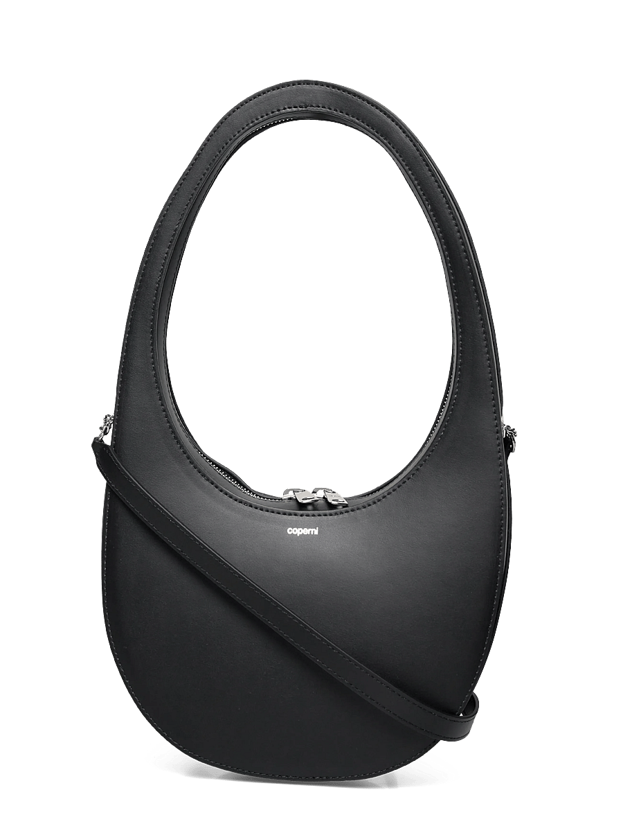 Coperni - Swipe Leather Shoulder Bag - Õlakotid - black - 0