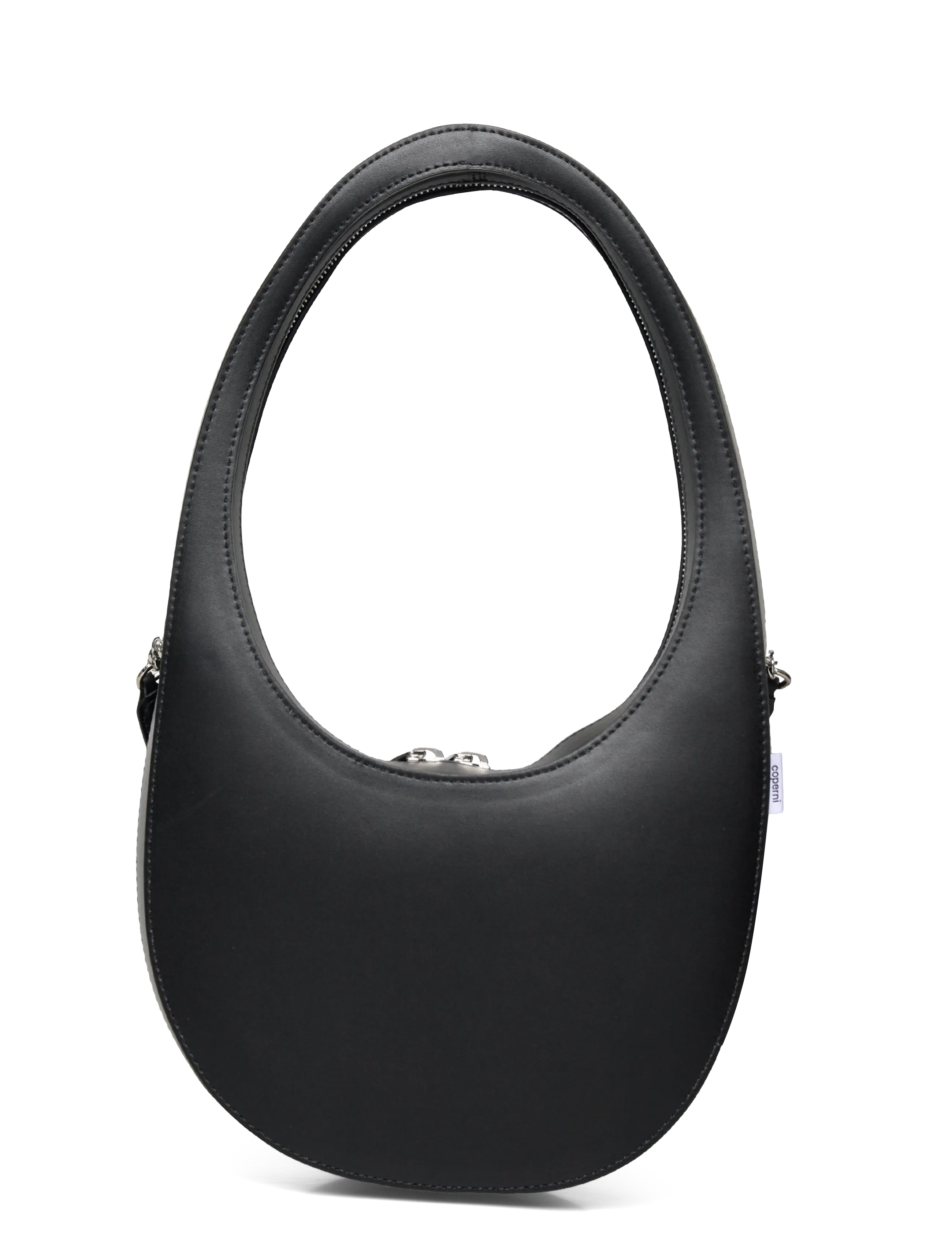 Coperni - Swipe Leather Shoulder Bag - schoudertassen - black - 1