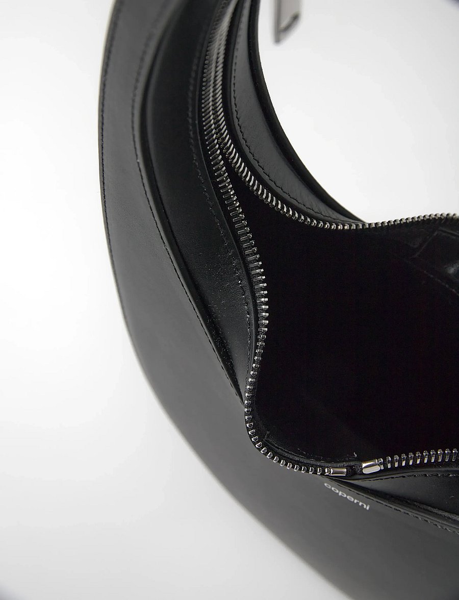 Coperni - Swipe Leather Shoulder Bag - Õlakotid - black - 4