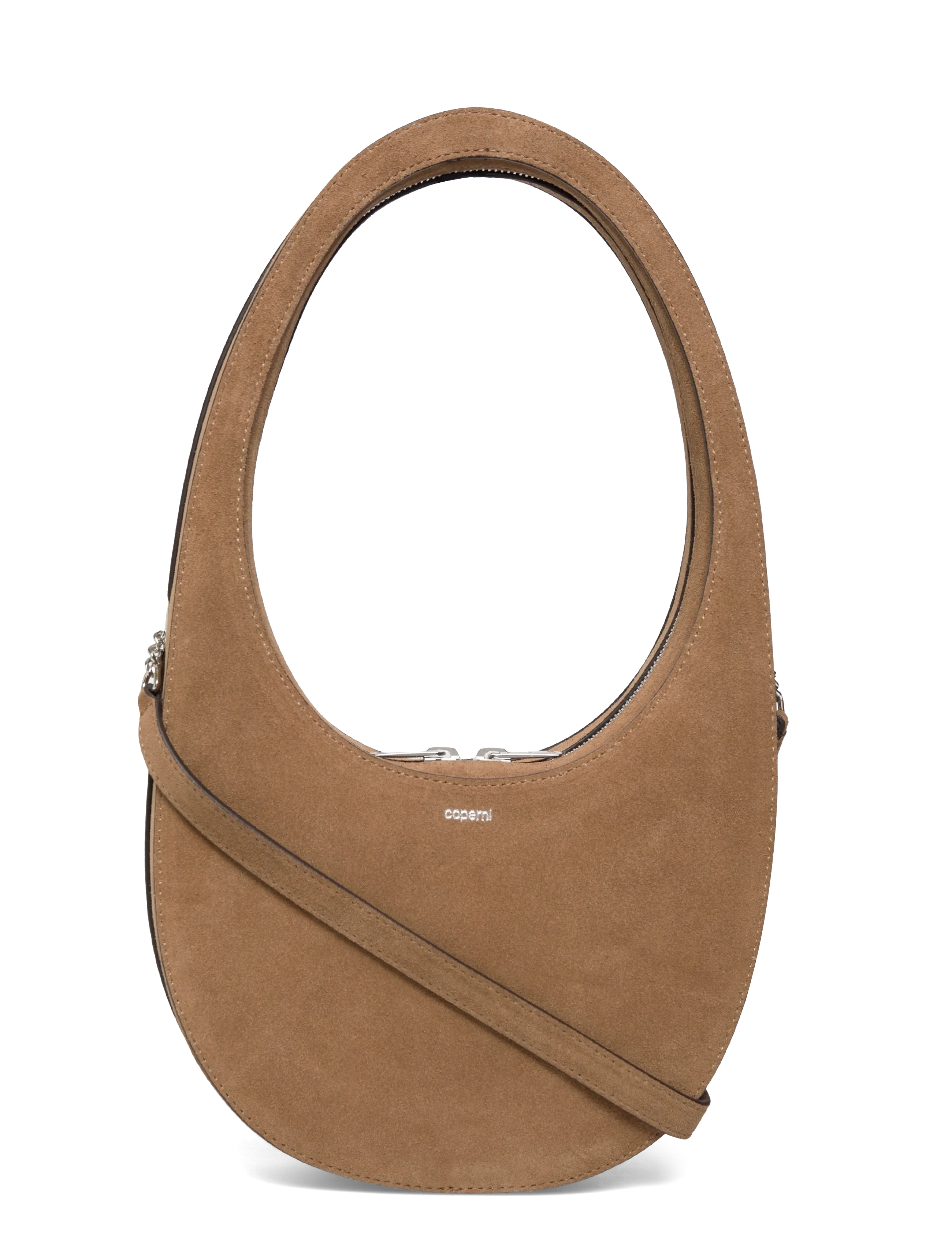 Coperni Swipe Leather Shoulder Bag - Bags - BROWN / brown