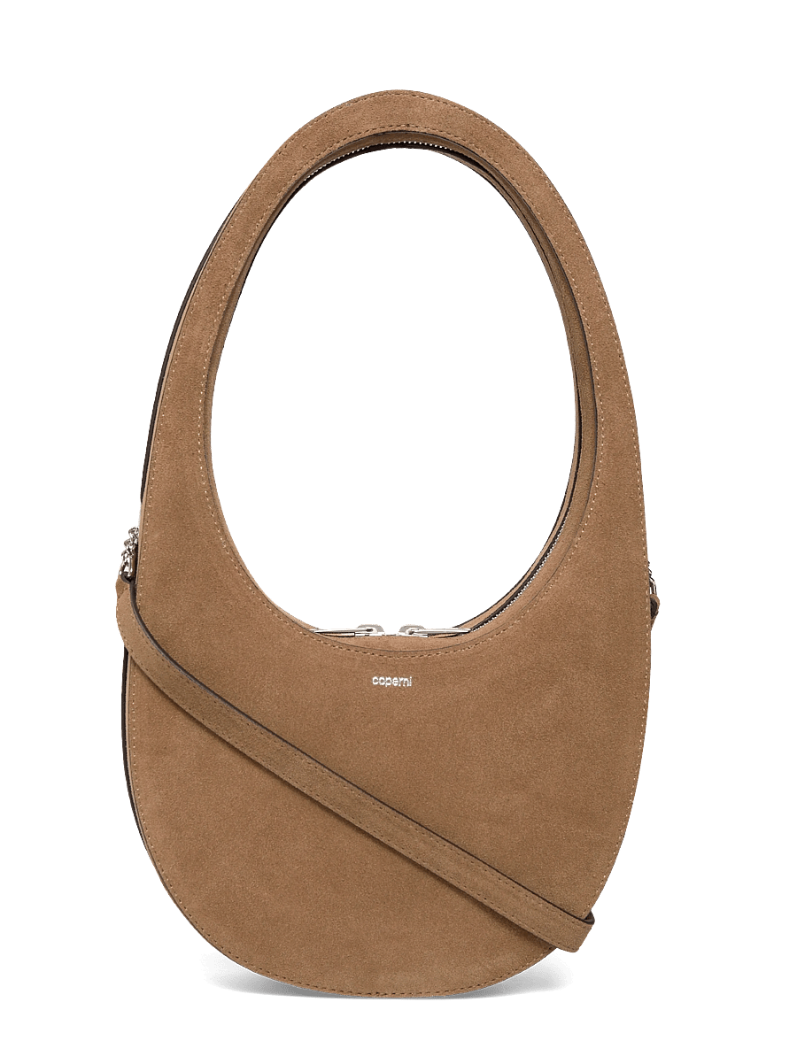 Coperni - Swipe Leather Shoulder Bag - Õlakotid - brown - 0