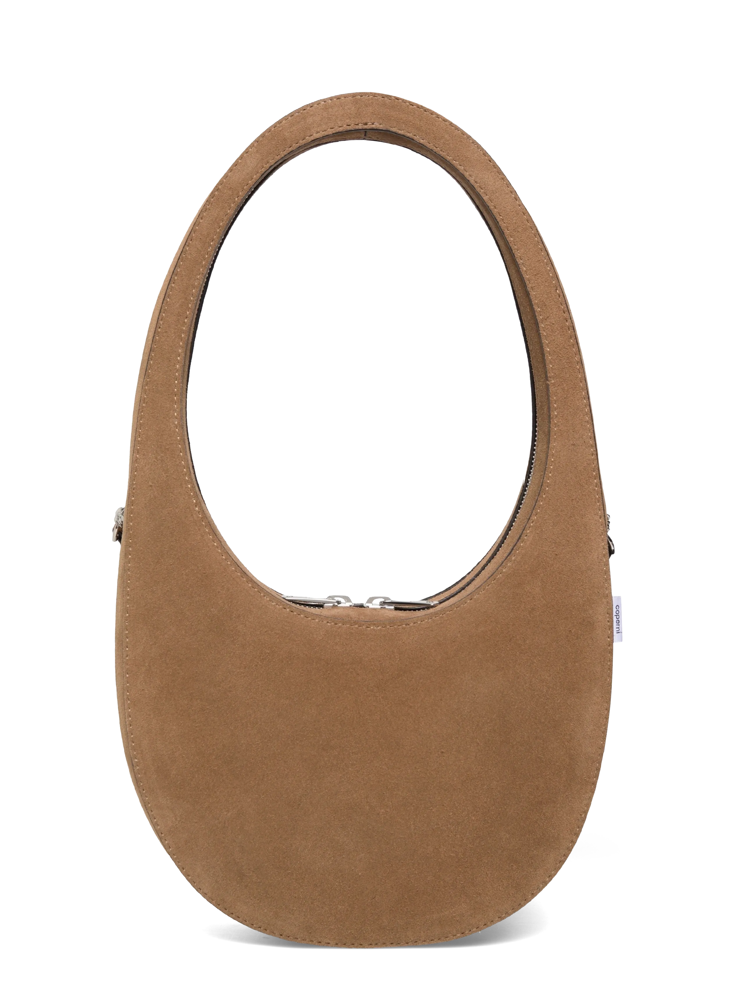 Coperni - Swipe Leather Shoulder Bag - schoudertassen - brown - 1
