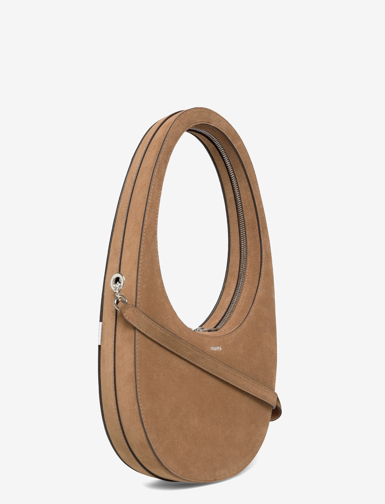 Coperni - Swipe Leather Shoulder Bag - skuldertasker - brown - 2