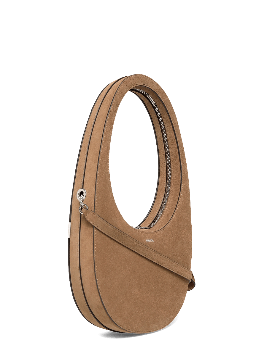Coperni - Swipe Leather Shoulder Bag - Õlakotid - brown - 2