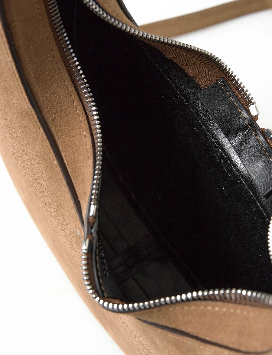 Coperni - Swipe Leather Shoulder Bag - Õlakotid - brown - 4