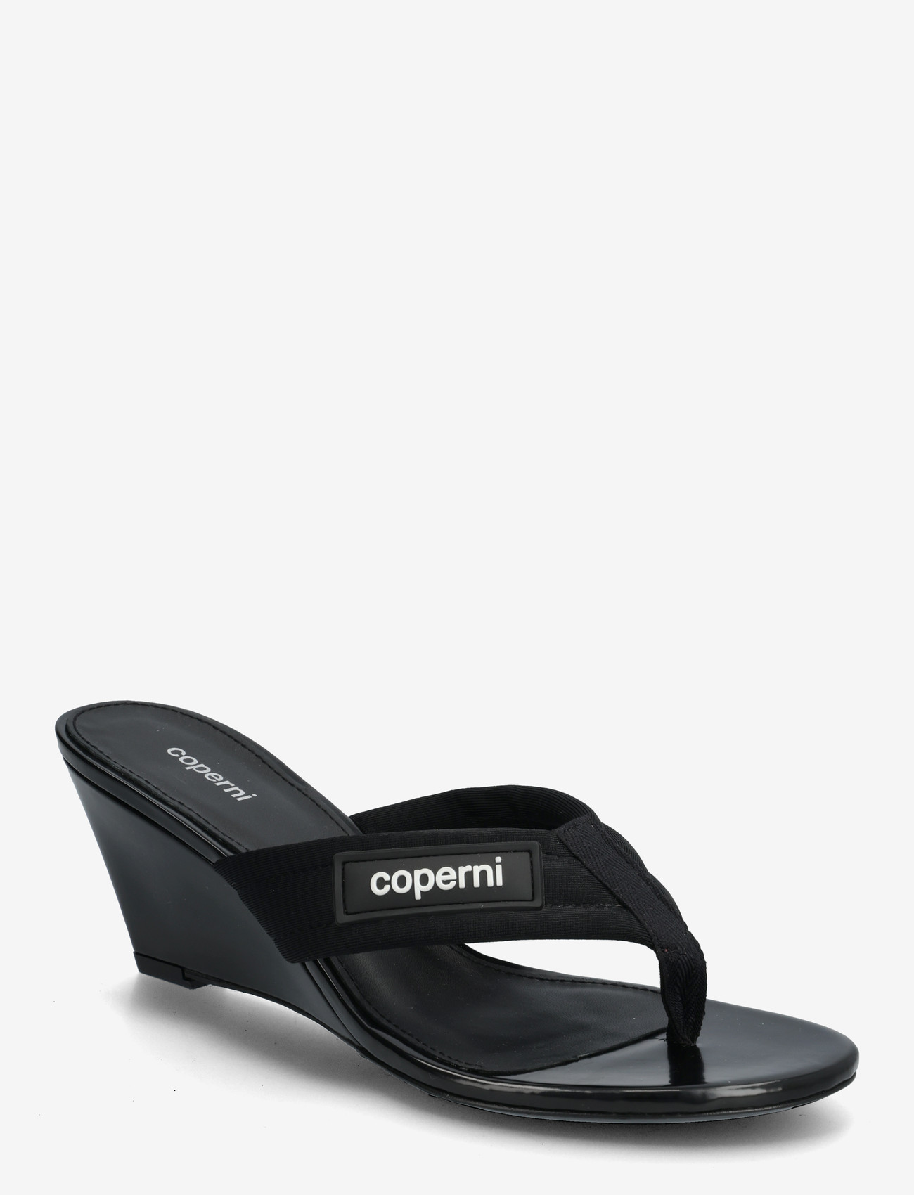 Coperni - Platform thong wedge sandals - platformsandaler - black - 0