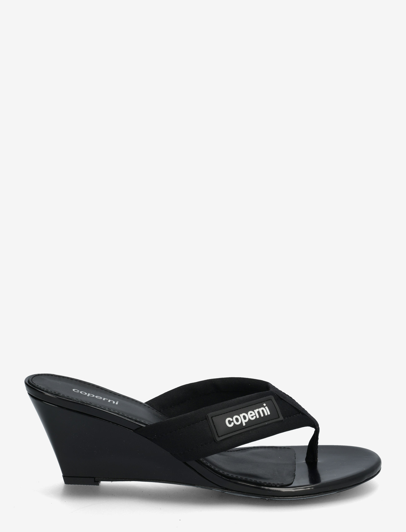 Coperni - Platform thong wedge sandals - platformsandaler - black - 1