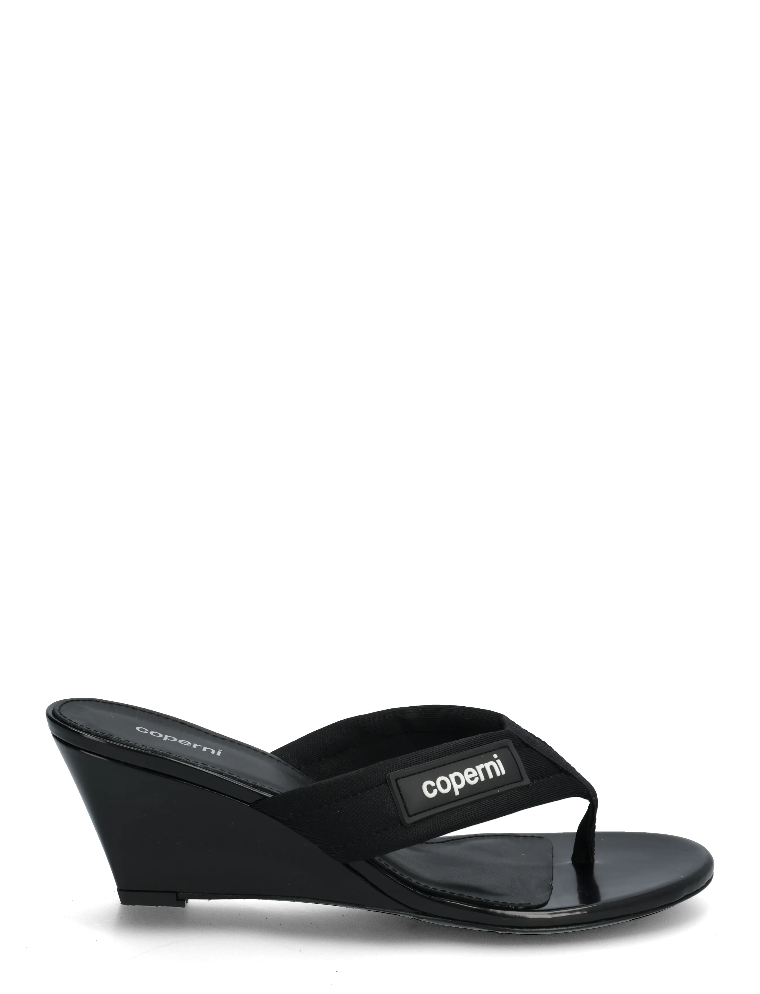 Coperni - Platform thong wedge sandals - platformsandalen - black - 1
