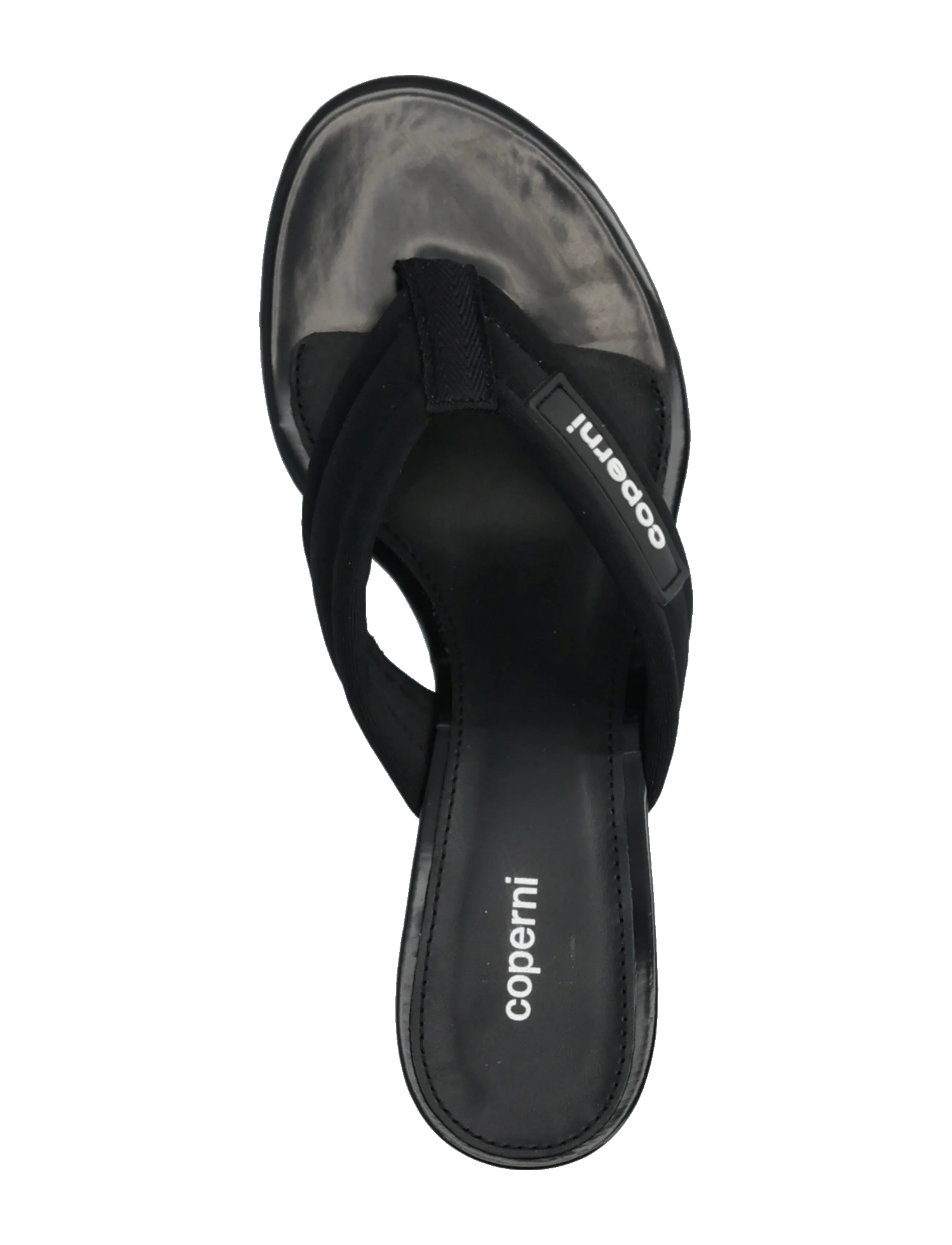 Coperni - Platform thong wedge sandals - platformsandalen - black - 3