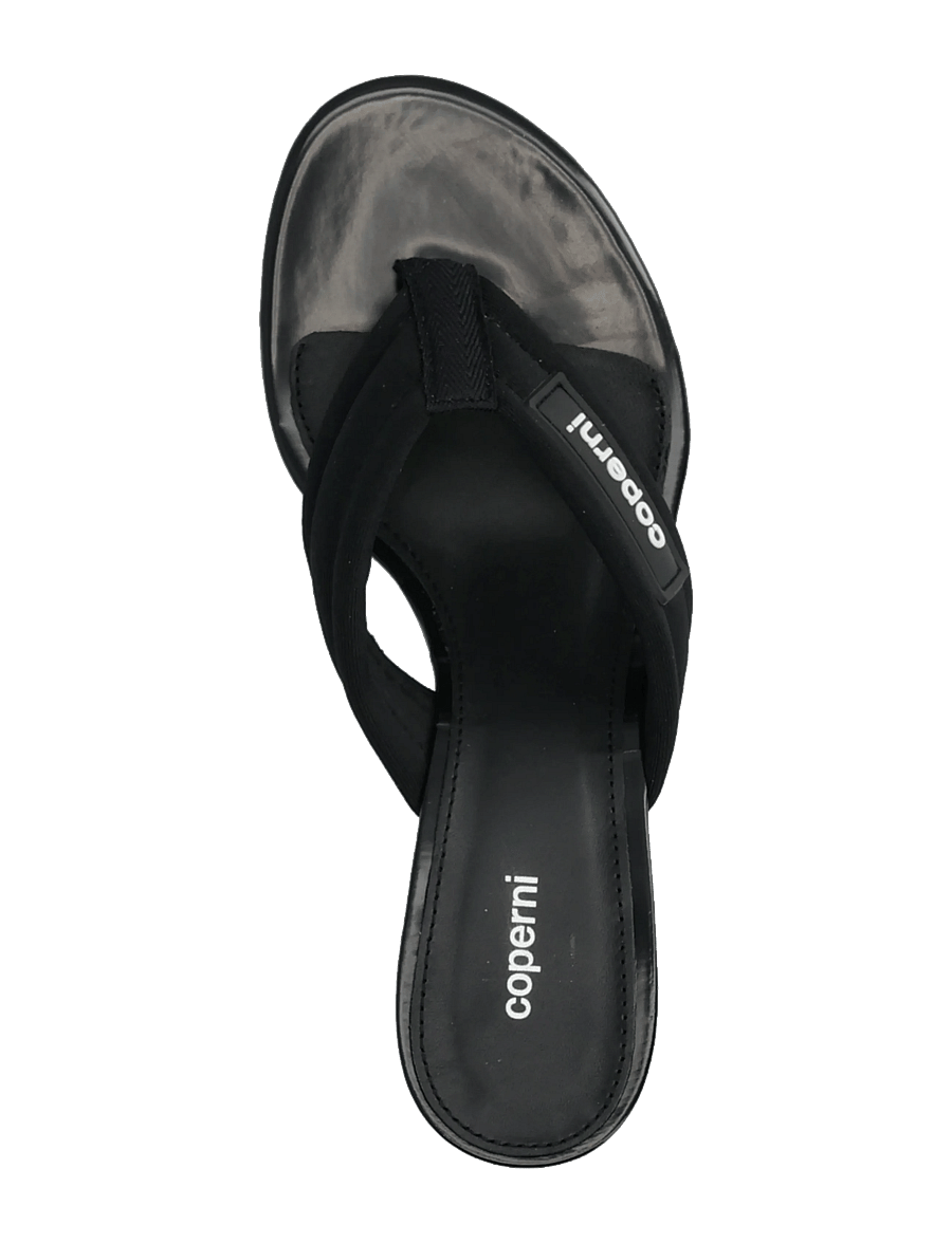Coperni - Platform thong wedge sandals - platåsandaler - black - 3