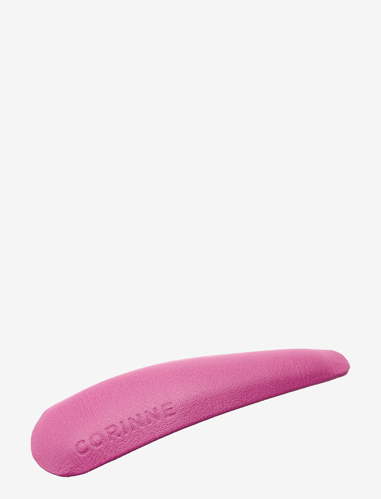Corinne - Leather Barette - hair pins - fuschia - 0