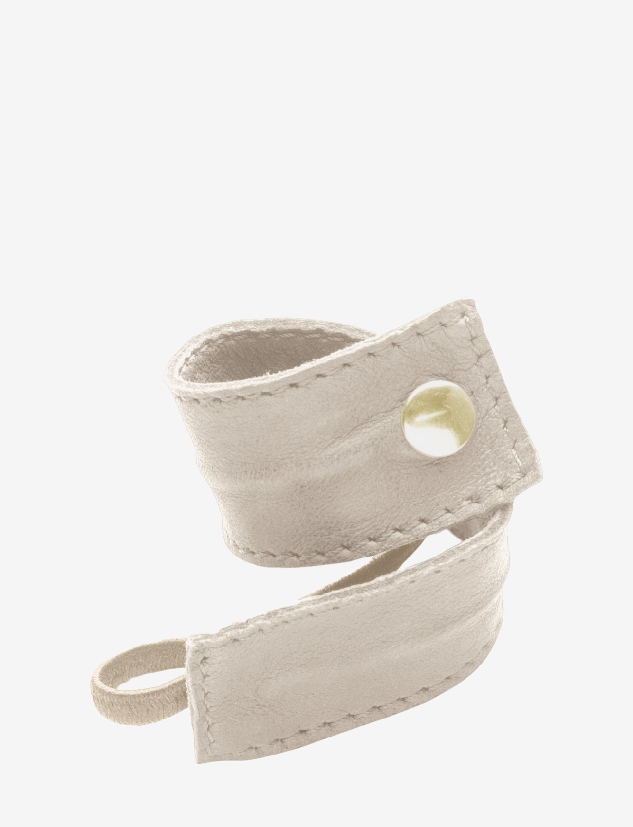 Corinne - Leather Band Short Bendable - scrunchies ja patsikummid - beige - 1