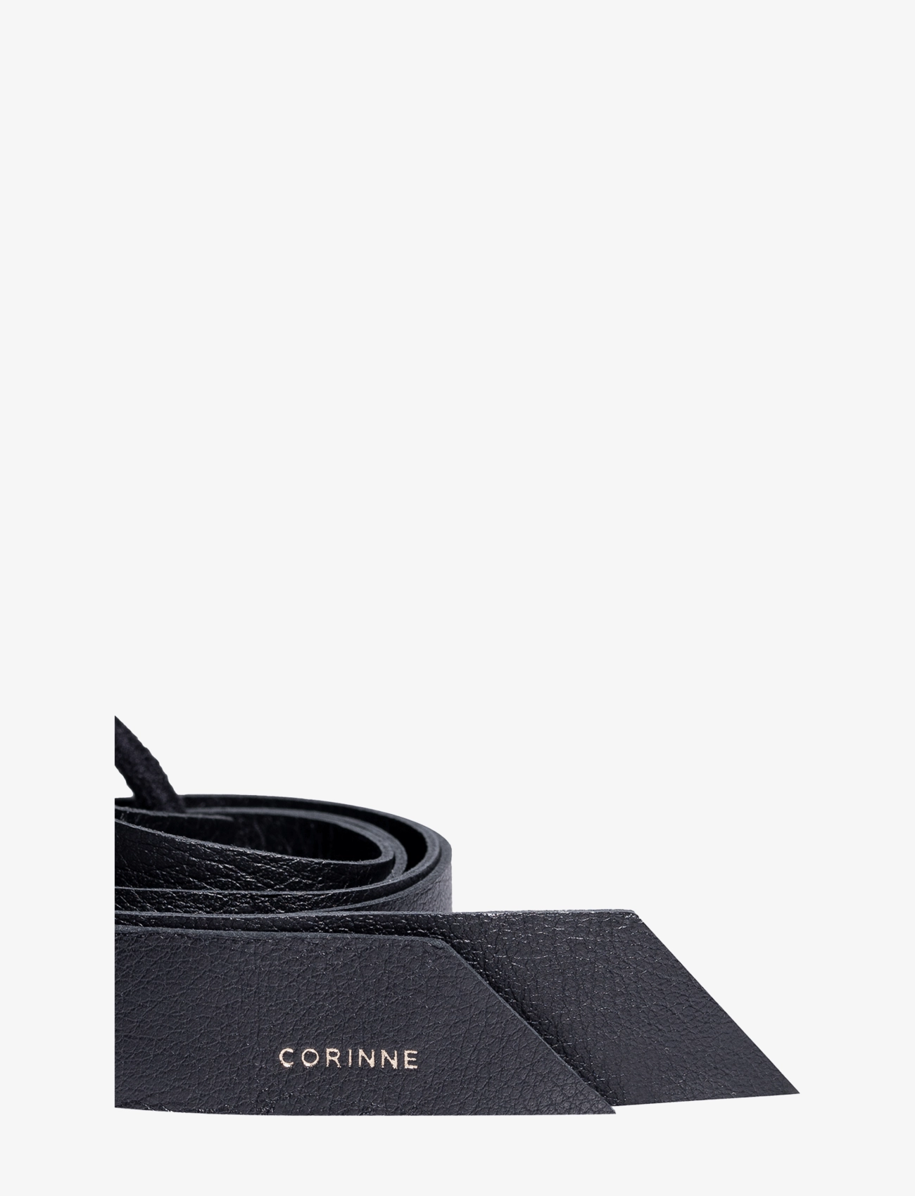Corinne - Leather Band Long - hårsnoddar - black - 1